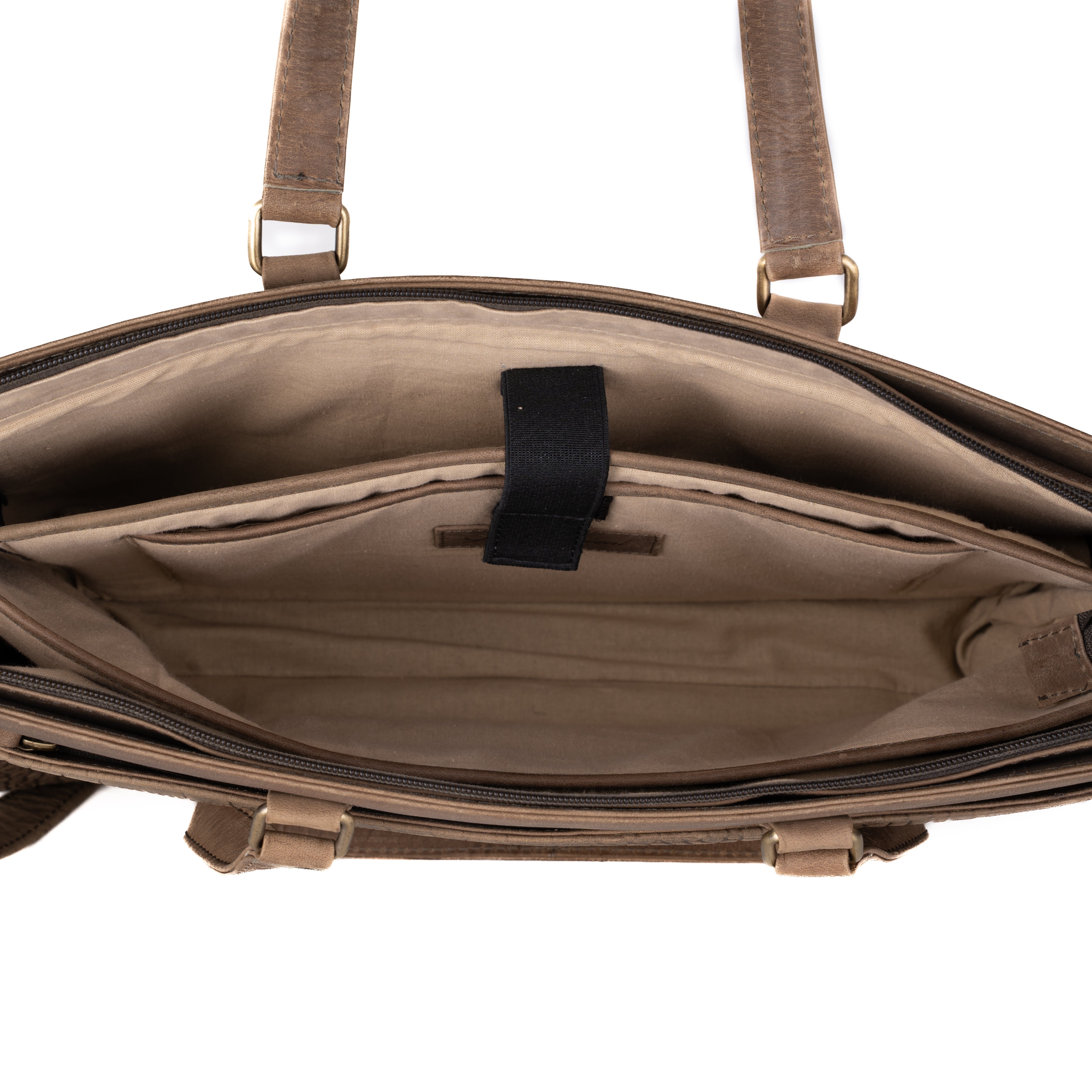 #94 - Large Olive Computer Tote (No Locking Zipper)