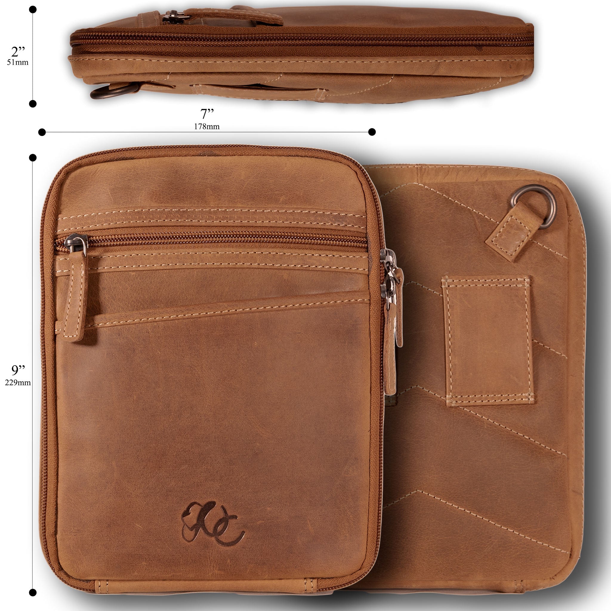 Concealed Carry Leather Pistol Case Crossbody by UC Leather