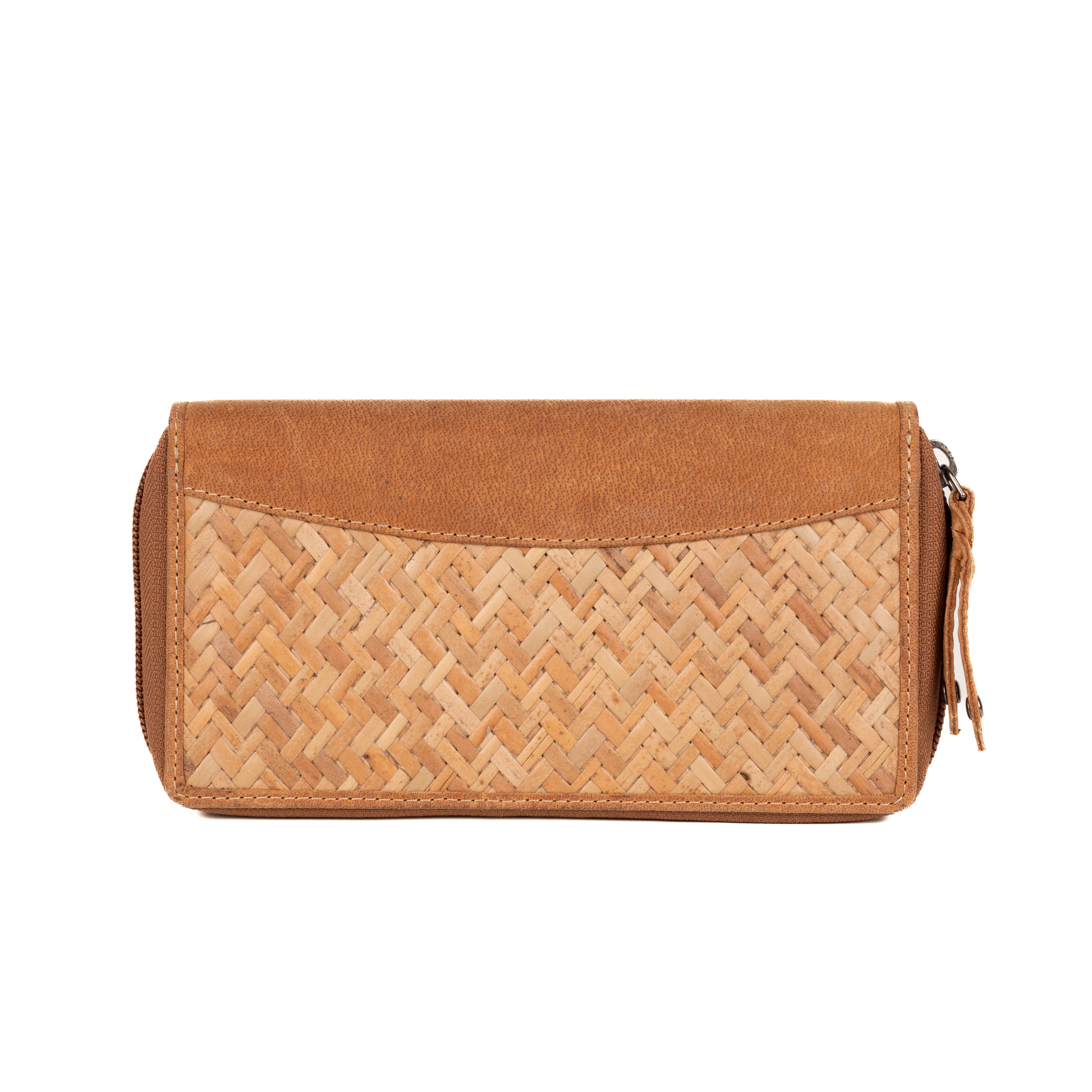 #65 - Weaved Leather Trimmed Wallet