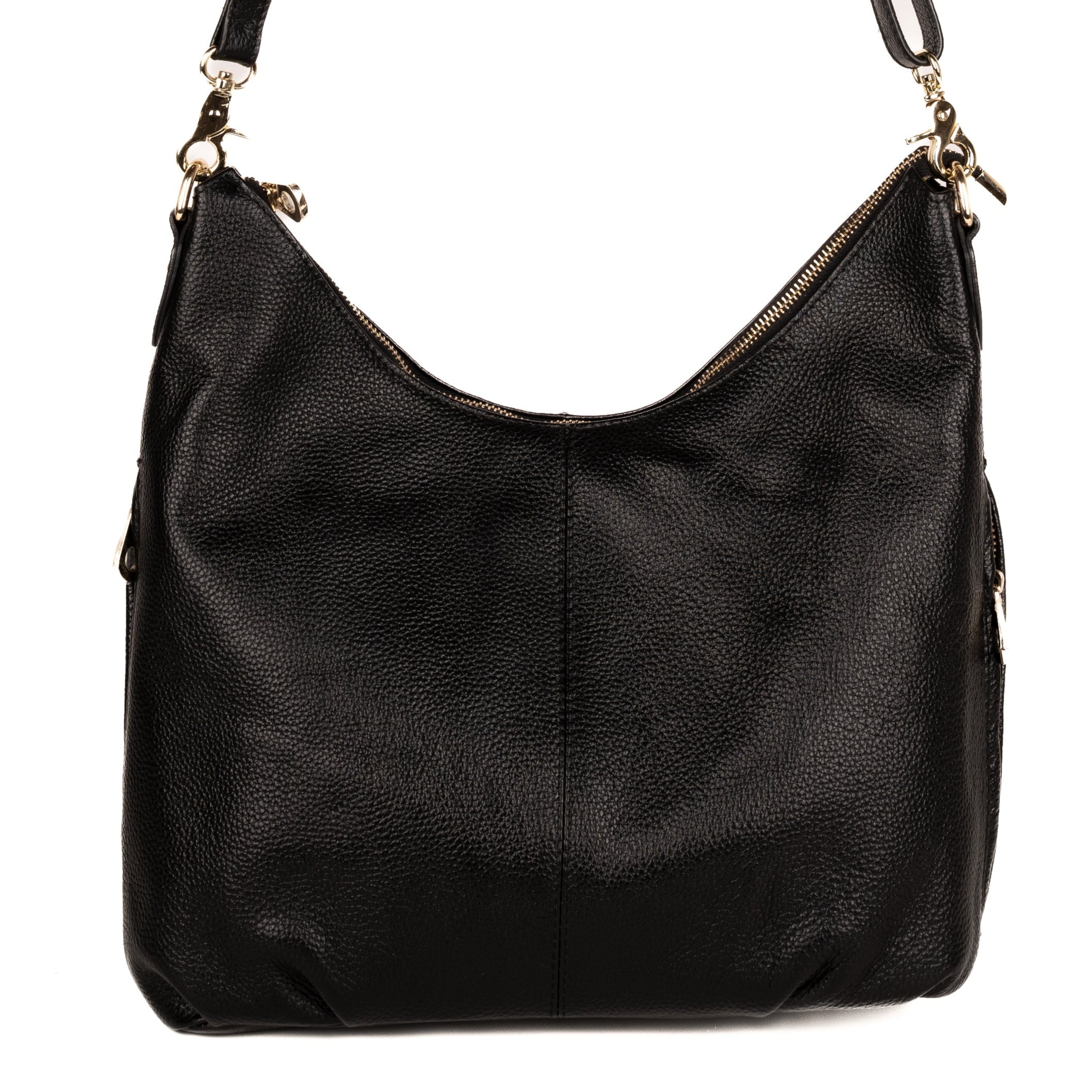 #81 - Black Leather Hobo (No Concealment)