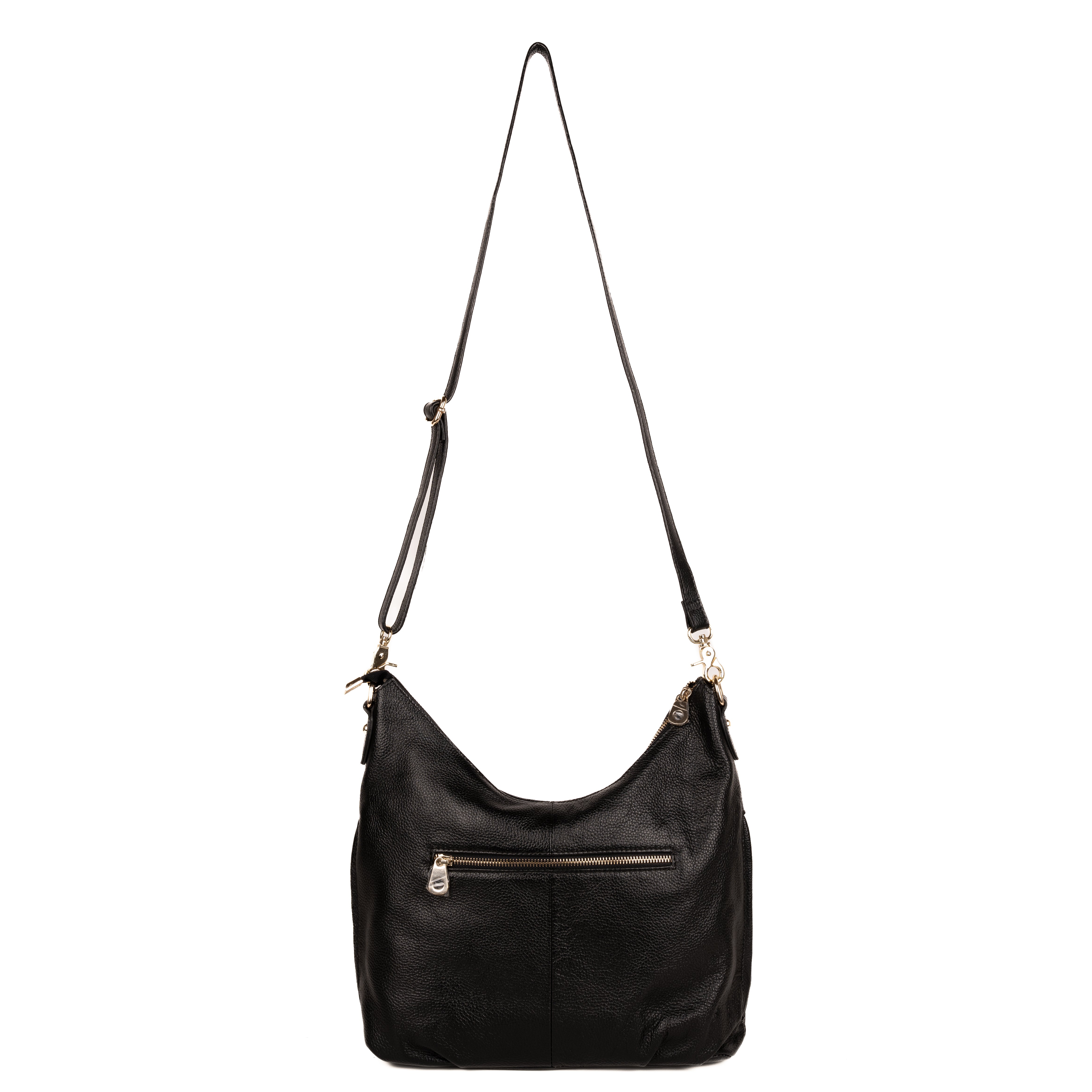 #81 - Black Leather Hobo (No Concealment)