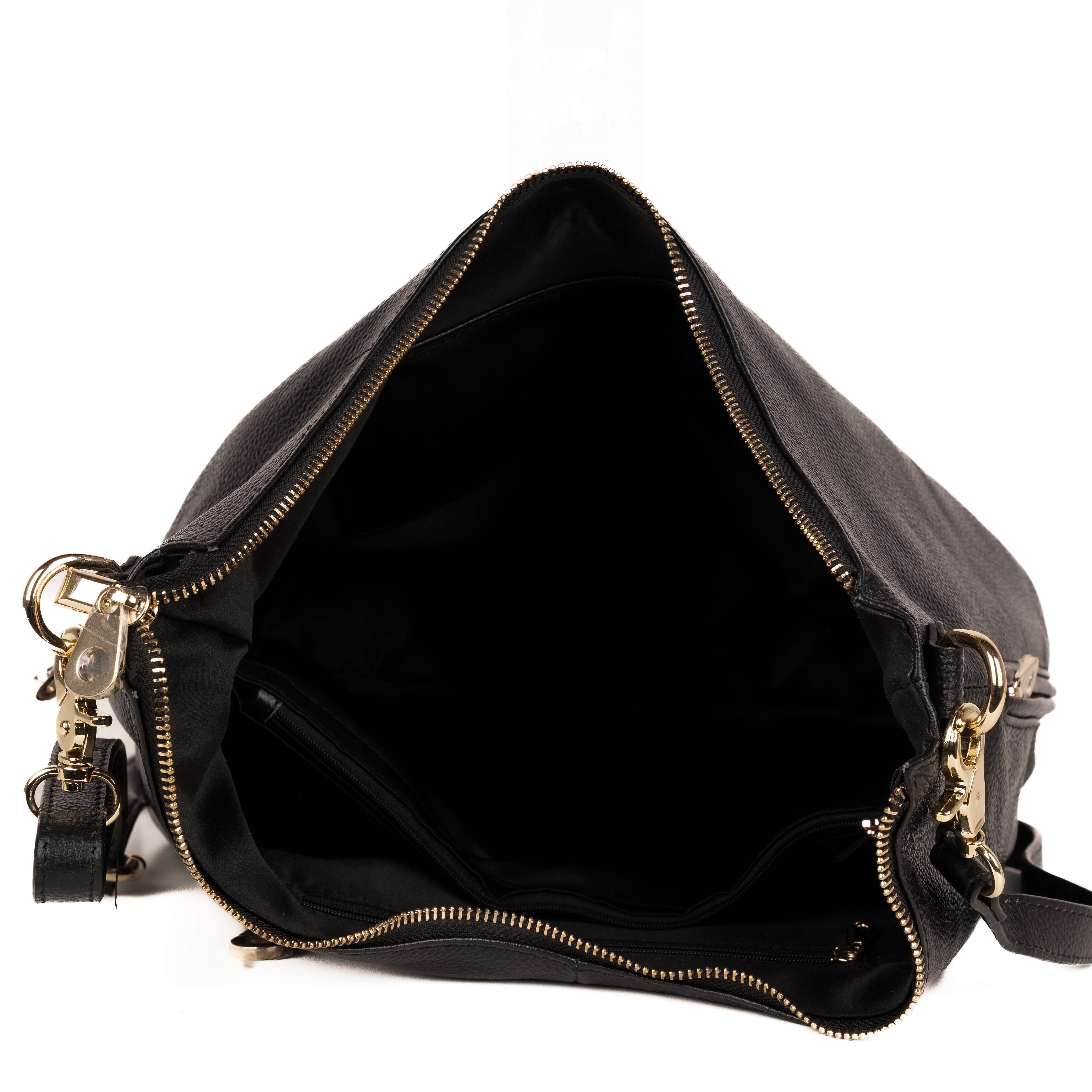 #81 - Black Leather Hobo (No Concealment)