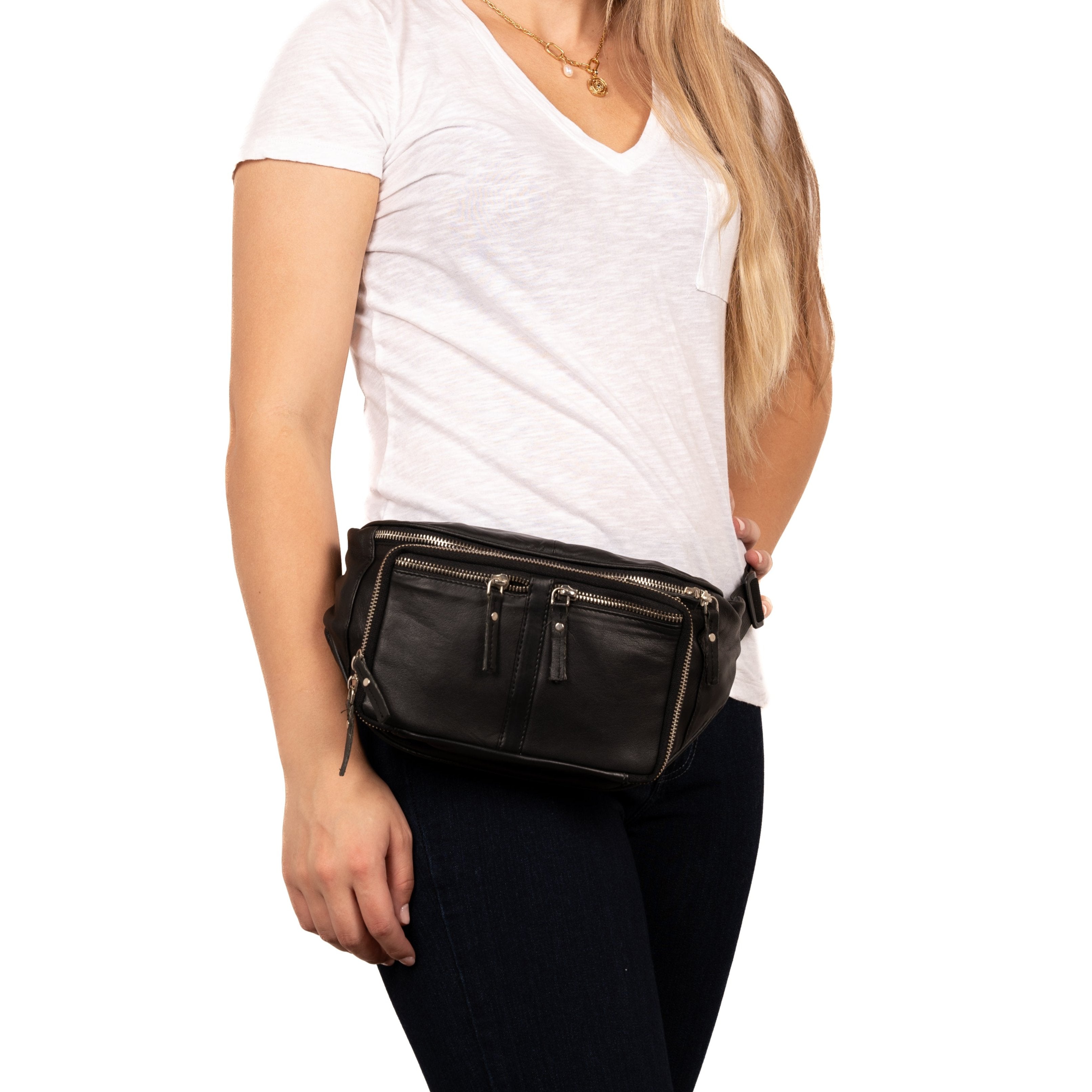 Unisex fanny pack Gun Leather Bag, Gun belt bag for men and women, Universal Holster Gun Bag, Concealed Carry Jessie Unisex Lambskin Belt Bag, DS Conceal, Outdoor Conceal Carry,  best gun carrying sling, best gun carrying fanny pack