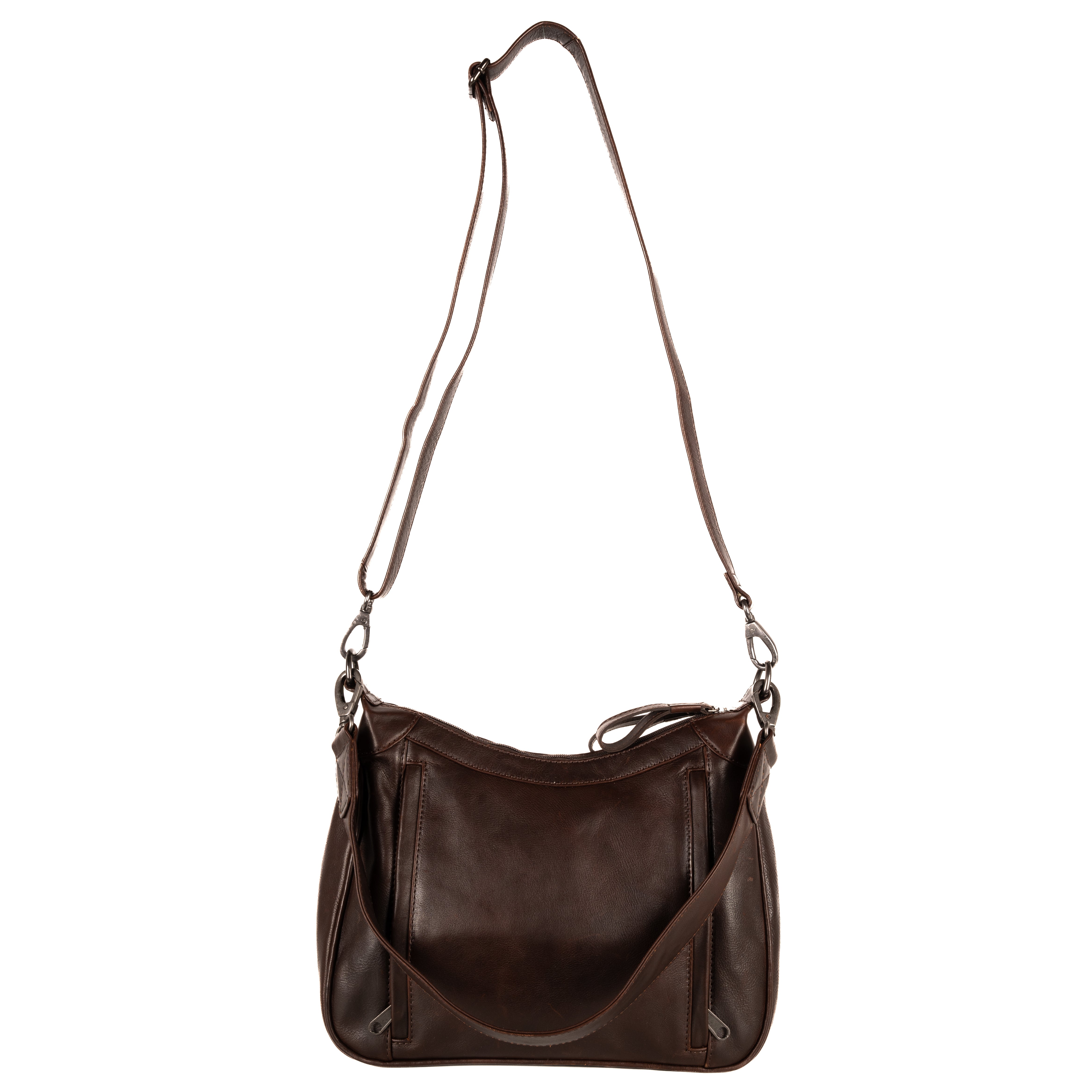 Concealed Carry Kayden Leather Hobo Bag