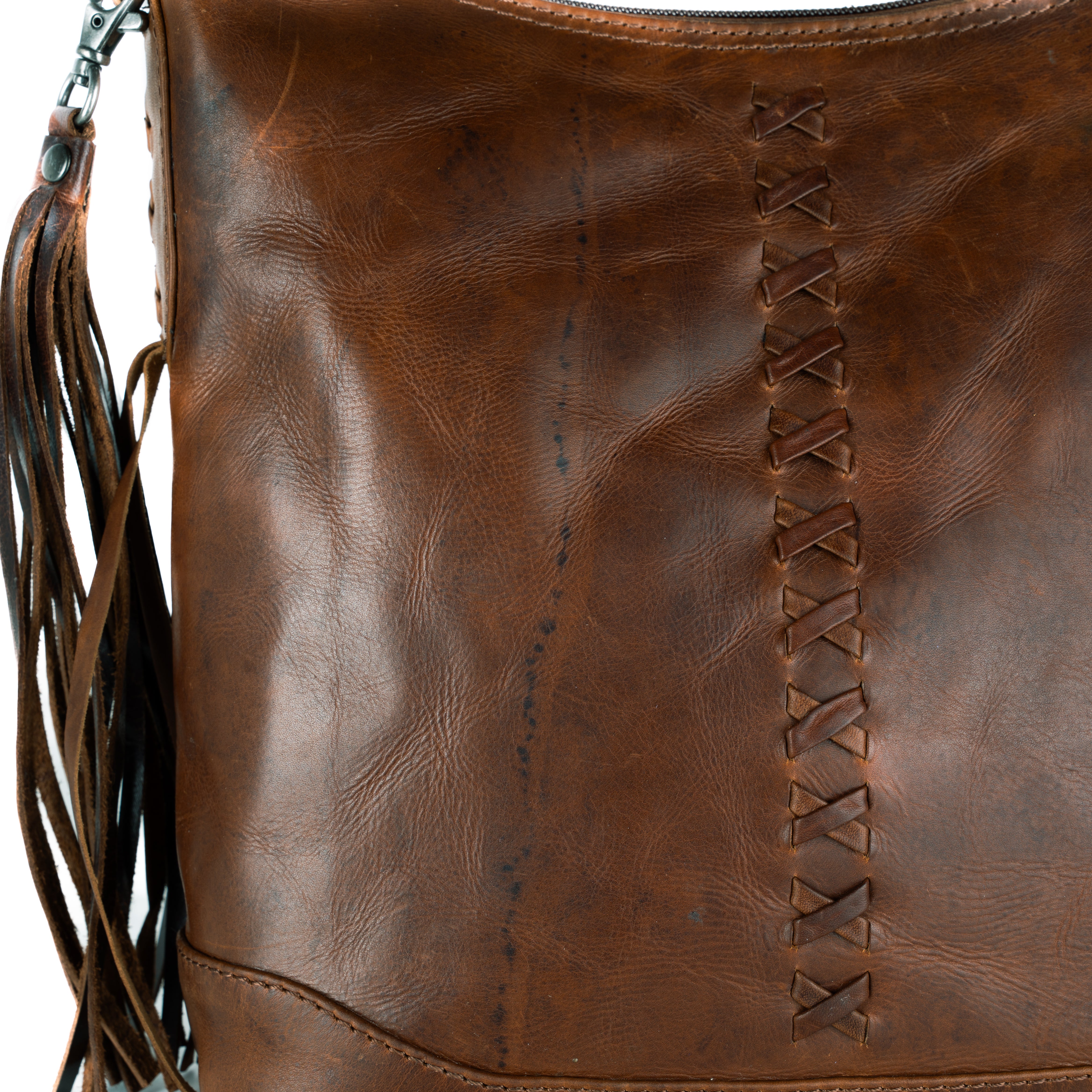 #93 - Concealed Carry Purse Blake Leather Crossbody by Lady Conceal (Stain on Front)