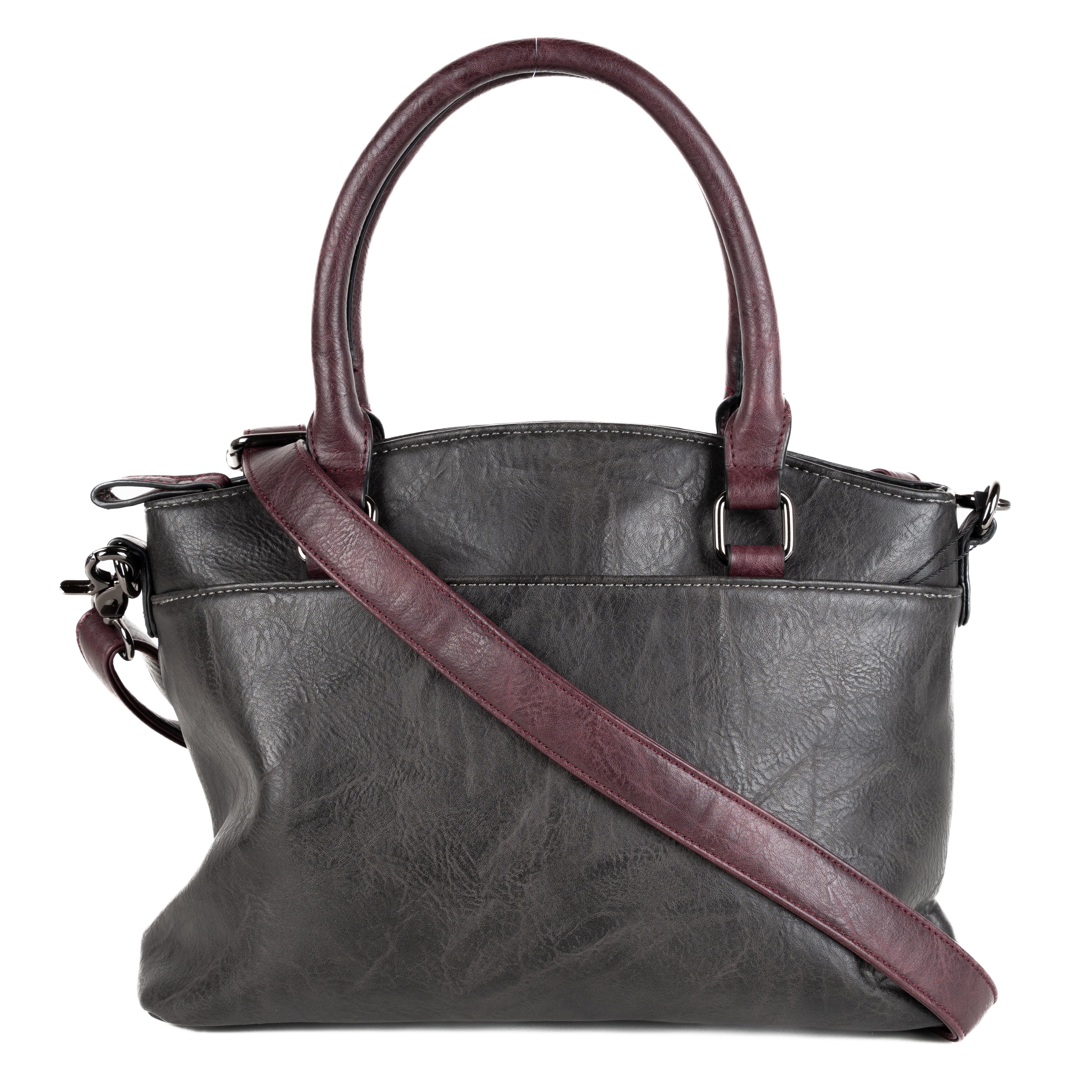#86 - Faux Leather Satchel (No Locking Zippers)