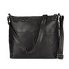 Concealed Carry Crossbody Purse for Women - Faith Leather Crossbody by Lady Conceal - Designer Leather Crossbody CCW Bag - Locking Conceal and Carry Purse with Universal Holster for Handguns - Crossbody Gun and Pistol Bag - concealed carry crossbody Faith leather gun purse with locking zipper