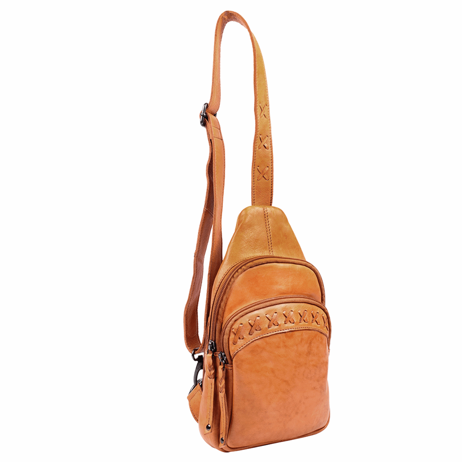 Sling Leather Backpack Concealed Carry Purse for Women