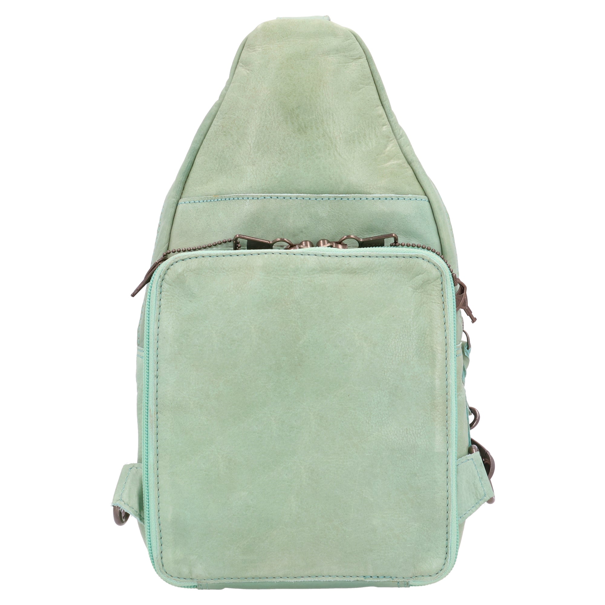 Concealed Carry Haven Sling Leather Backpack by Lady Conceal