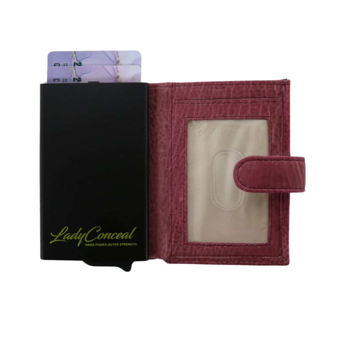 Nova RFID Compact Leather Wallet by Lady Conceal