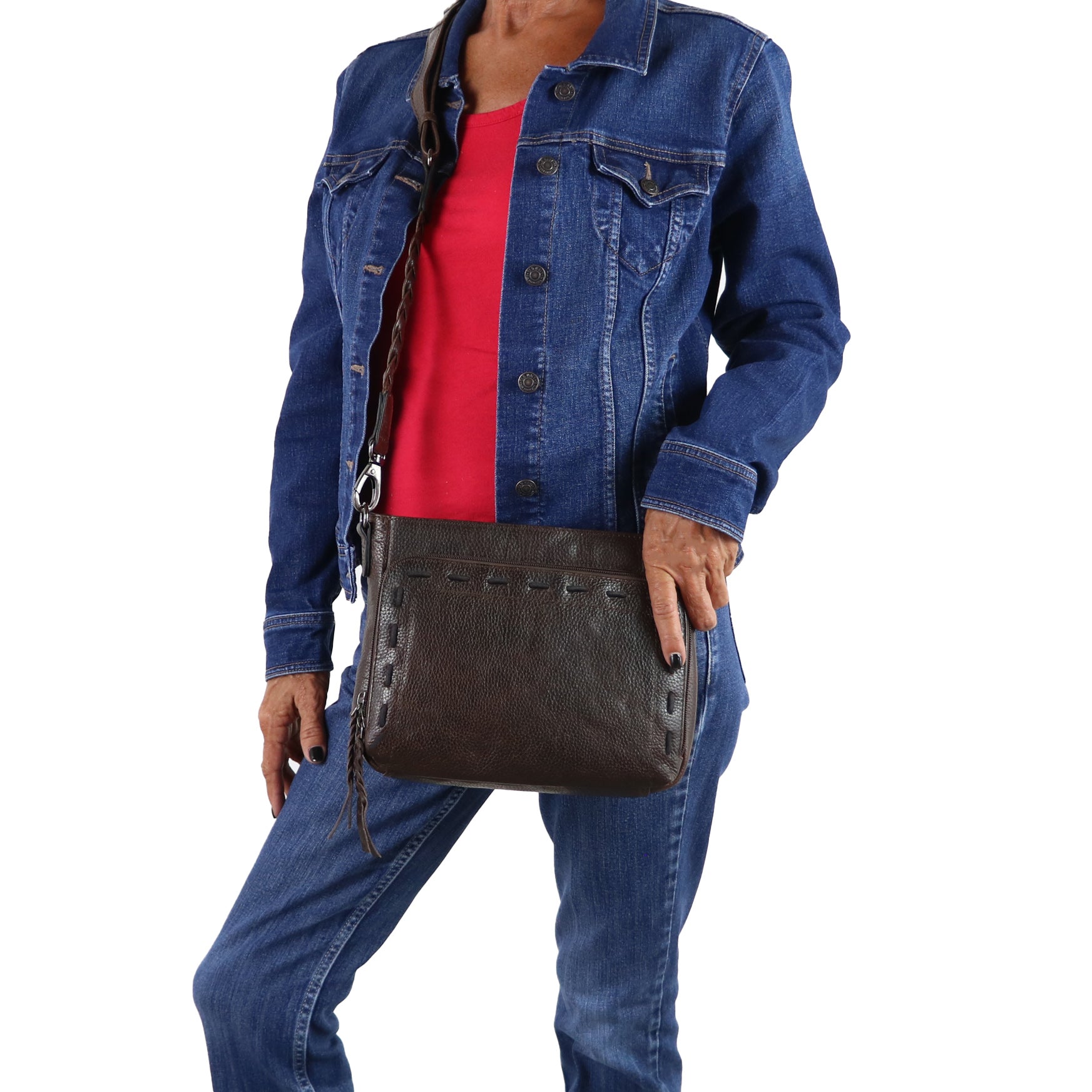 Concealed Carry Zoe Leather Crossbody by Lady Conceal