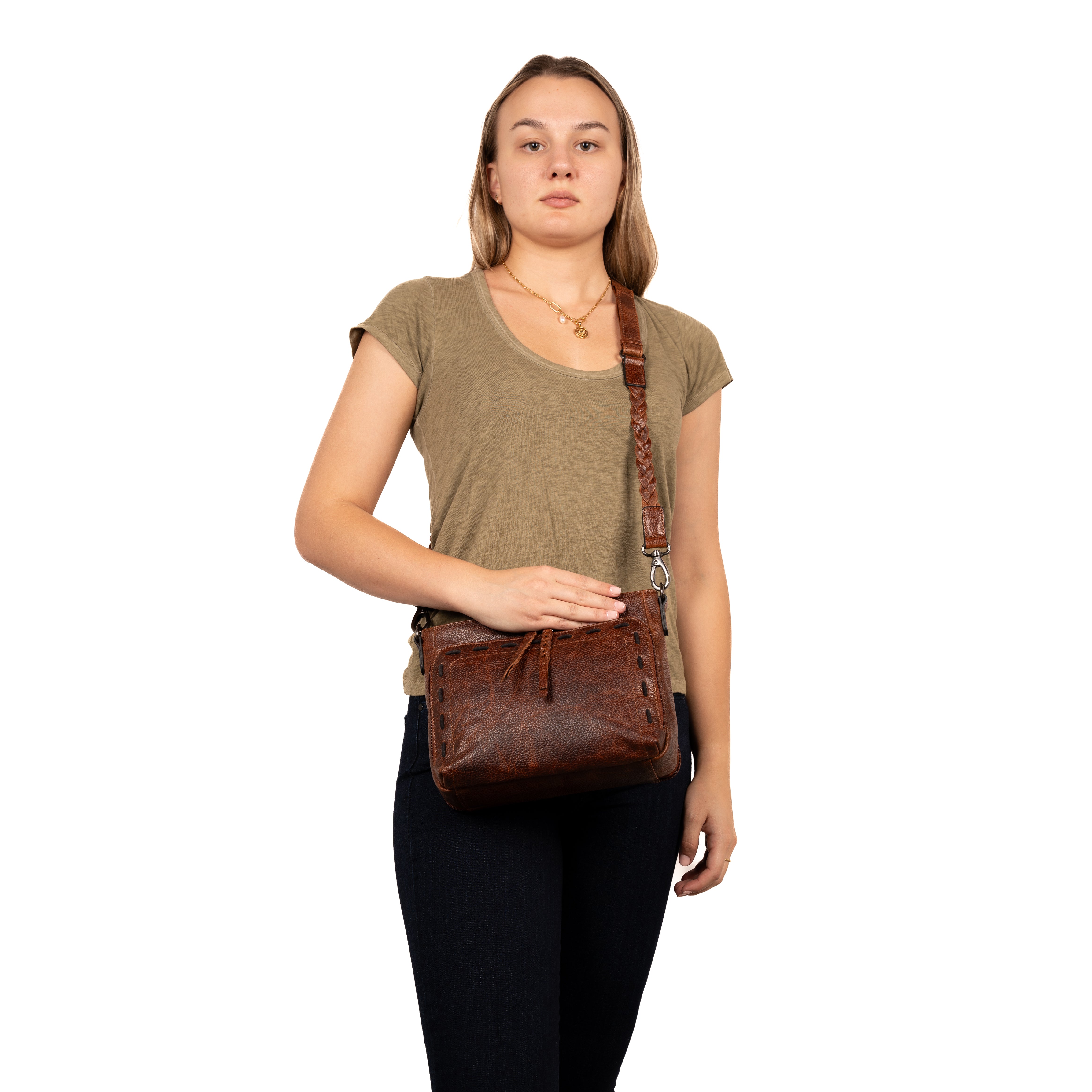 Concealed Carry Zoe Leather Crossbody by Lady Conceal