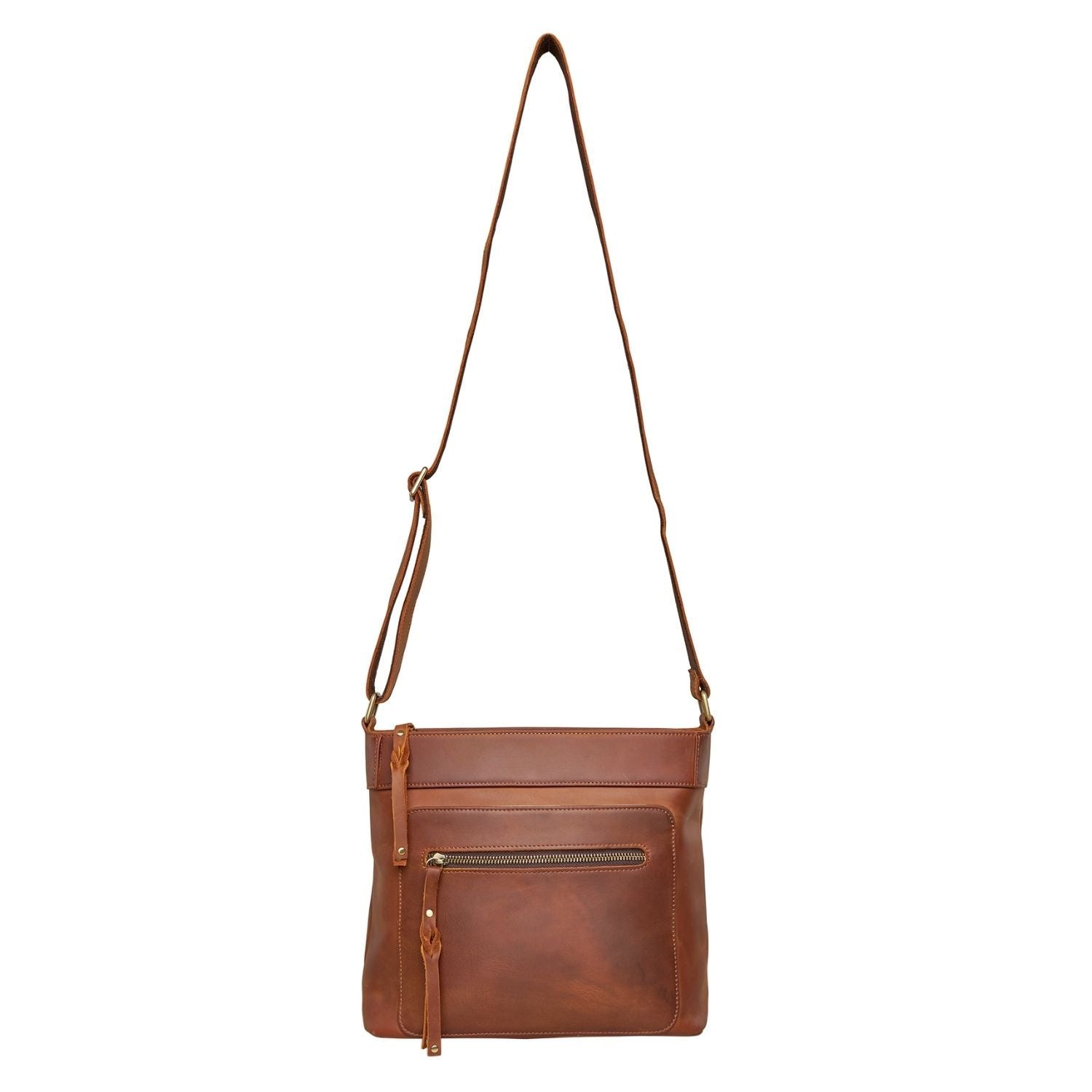 Concealed Carry Delaney Leather Crossbody - Locking Crossbody for Pistol - Designer Concealment Crossbody bag- Discreet Conceal and Carry Crossbody for Women - Designer Leather Crossbody CCW Bag - Locking Conceal and Carry Purse with Universal Holster for Handguns - Best Crossbody for Concealed Carry