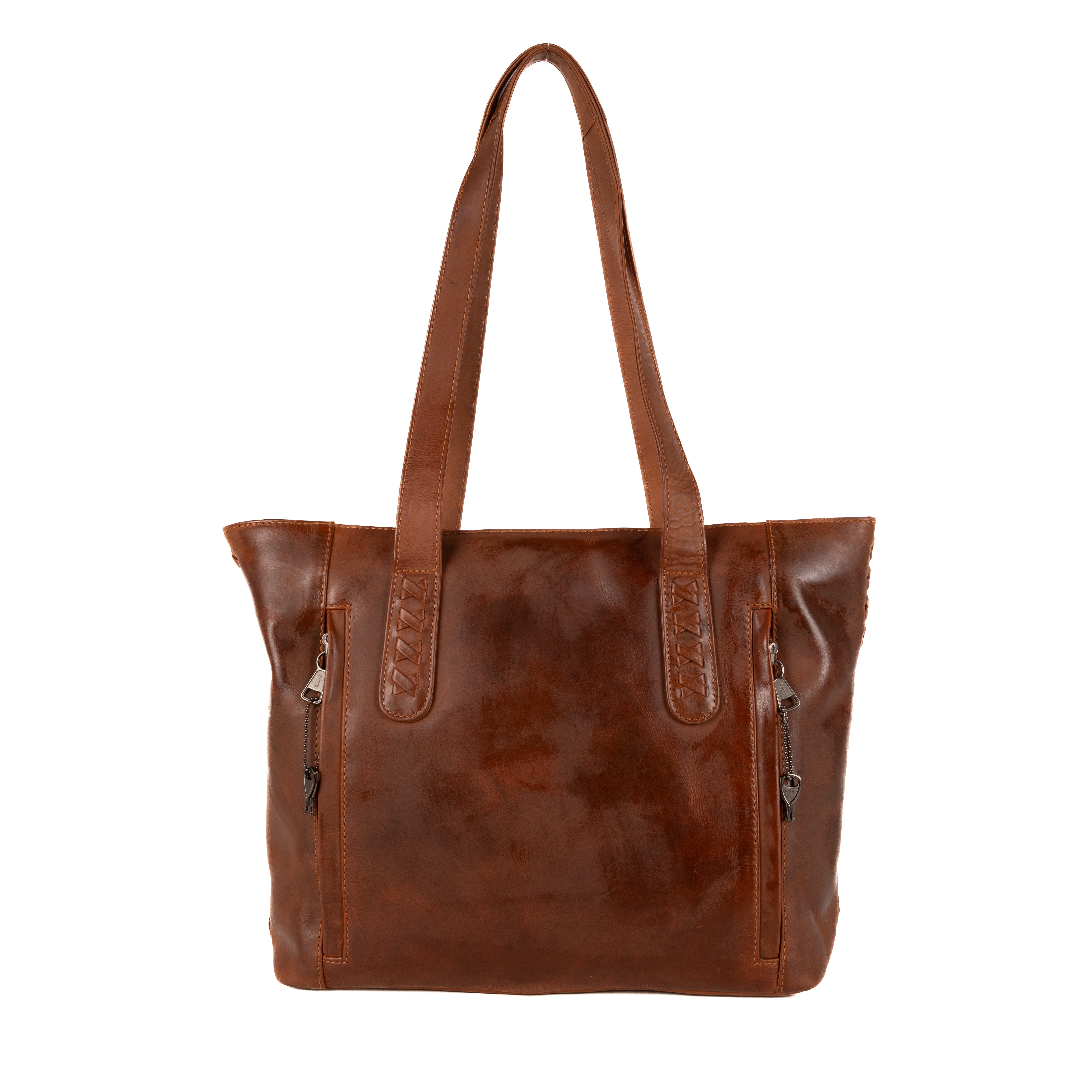 Concealed Carry Distressed Norah Leather Tote by Lady Conceal