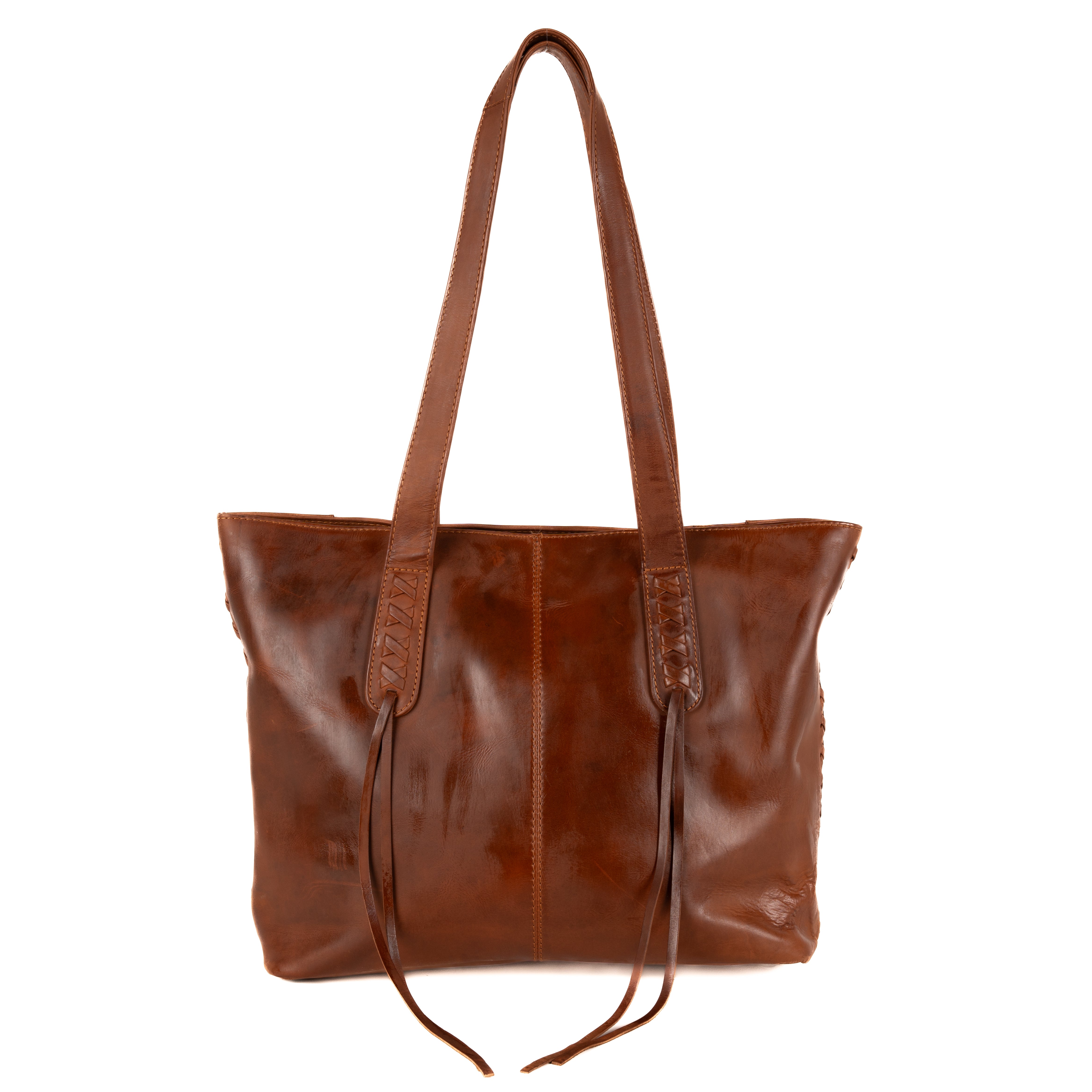 Concealed Carry Distressed Norah Leather Tote by Lady Conceal