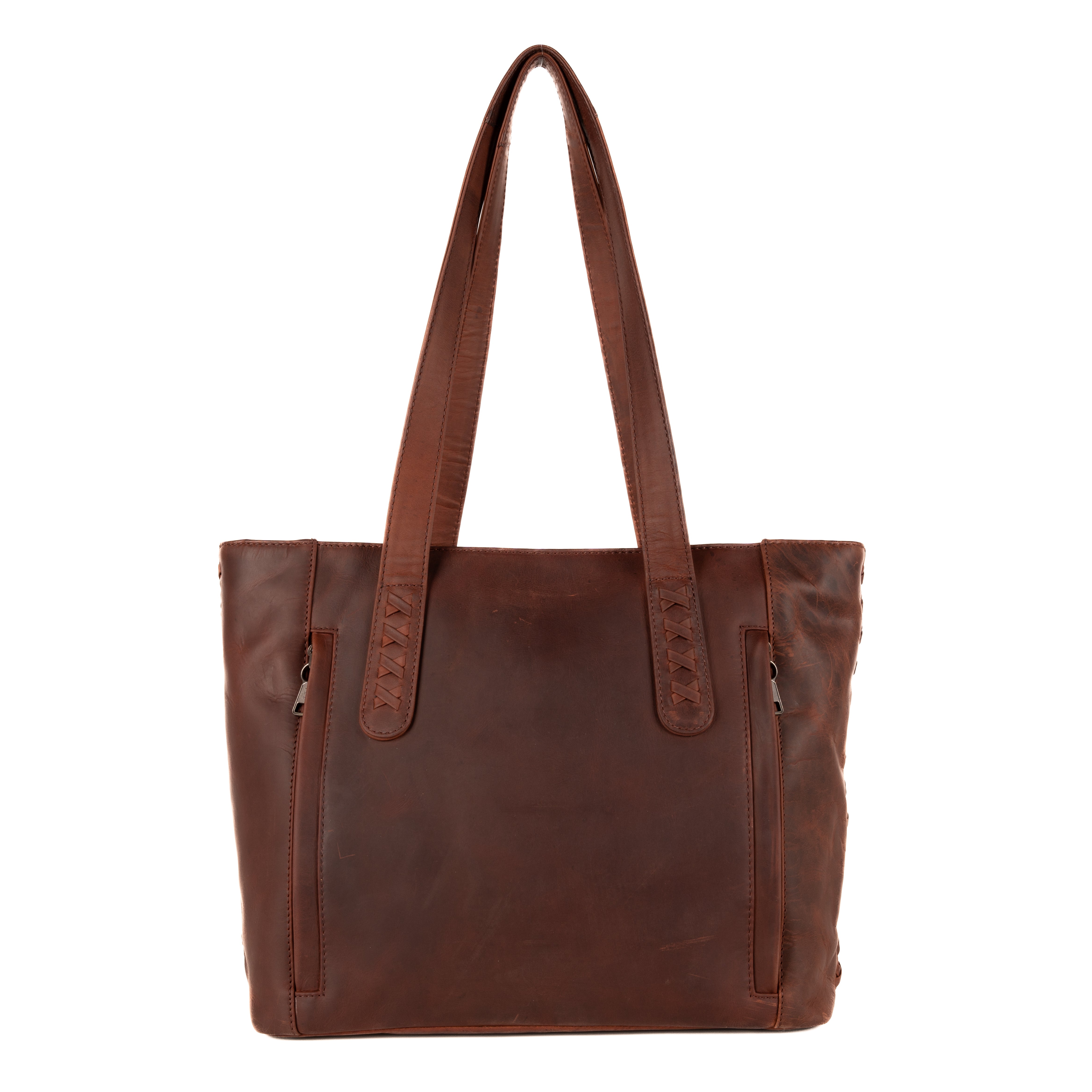 Concealed Carry Distressed Norah Leather Tote by Lady Conceal