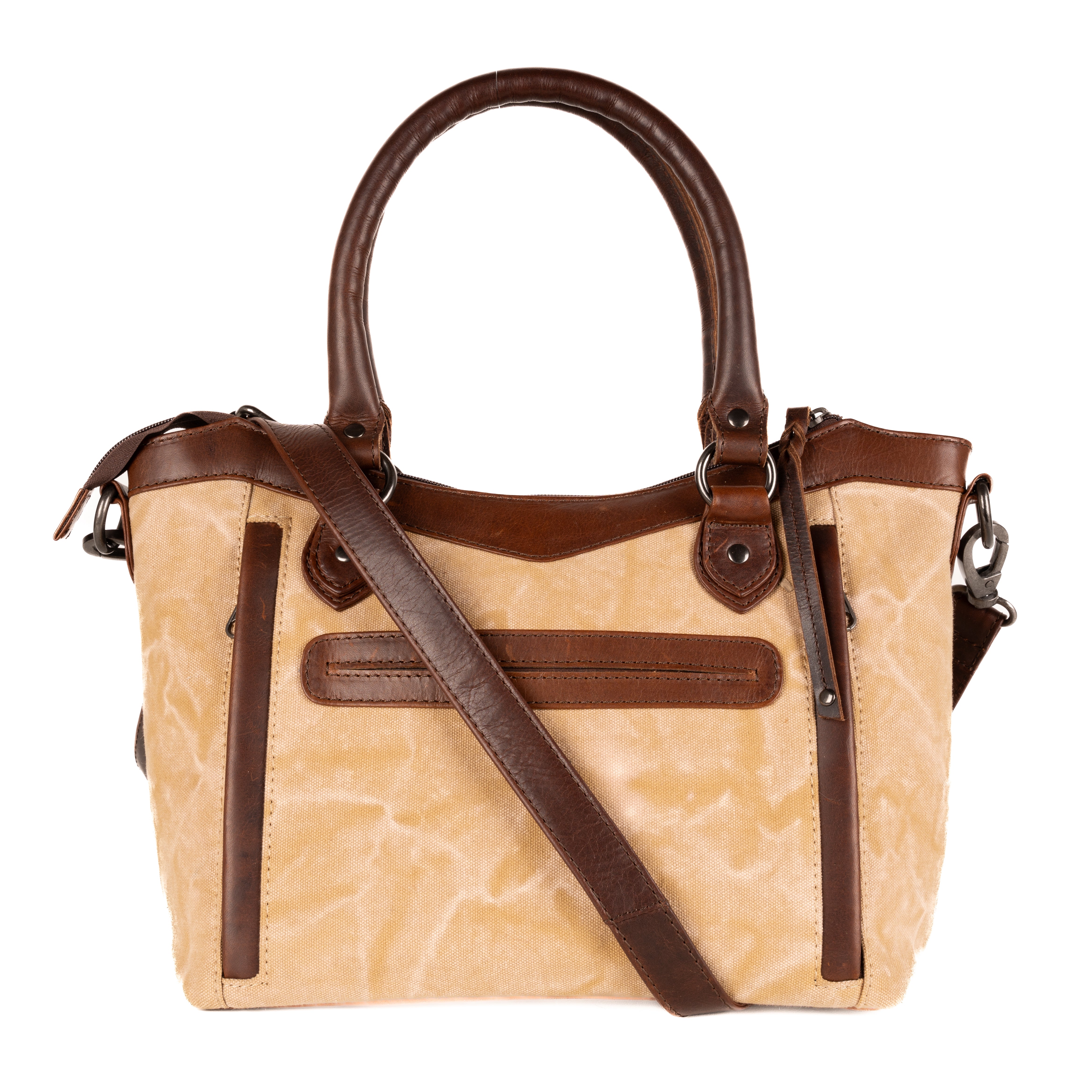 Concealed Carry Sadie Leather Satchel by Lady Conceal - No Locking Zippers