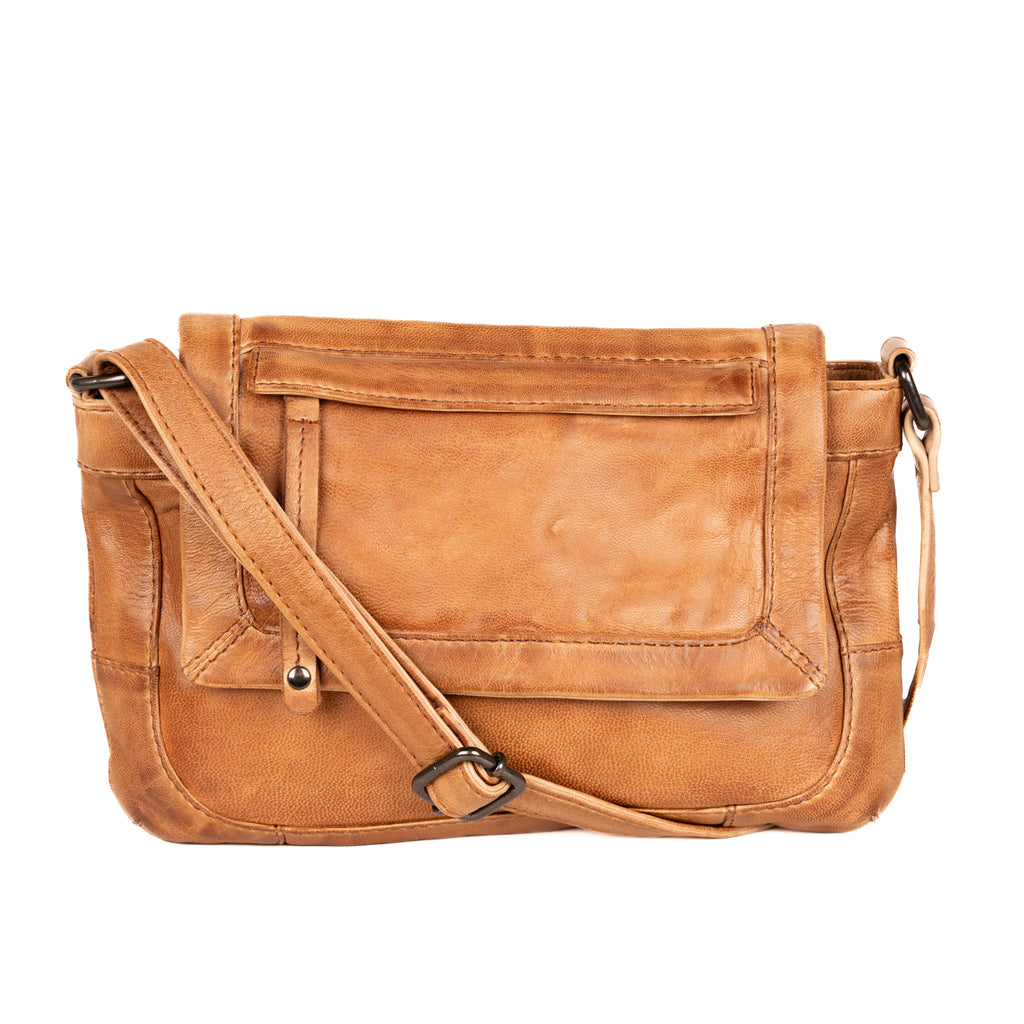 Concealed carry Compact Brown Crossbody Bag by Lady Conceal