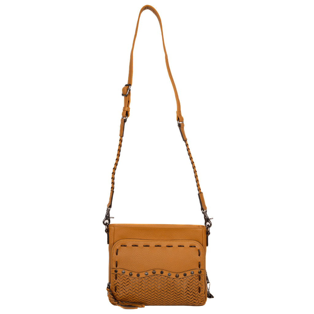 Concealed Carry Leather Crossbody with Organizer