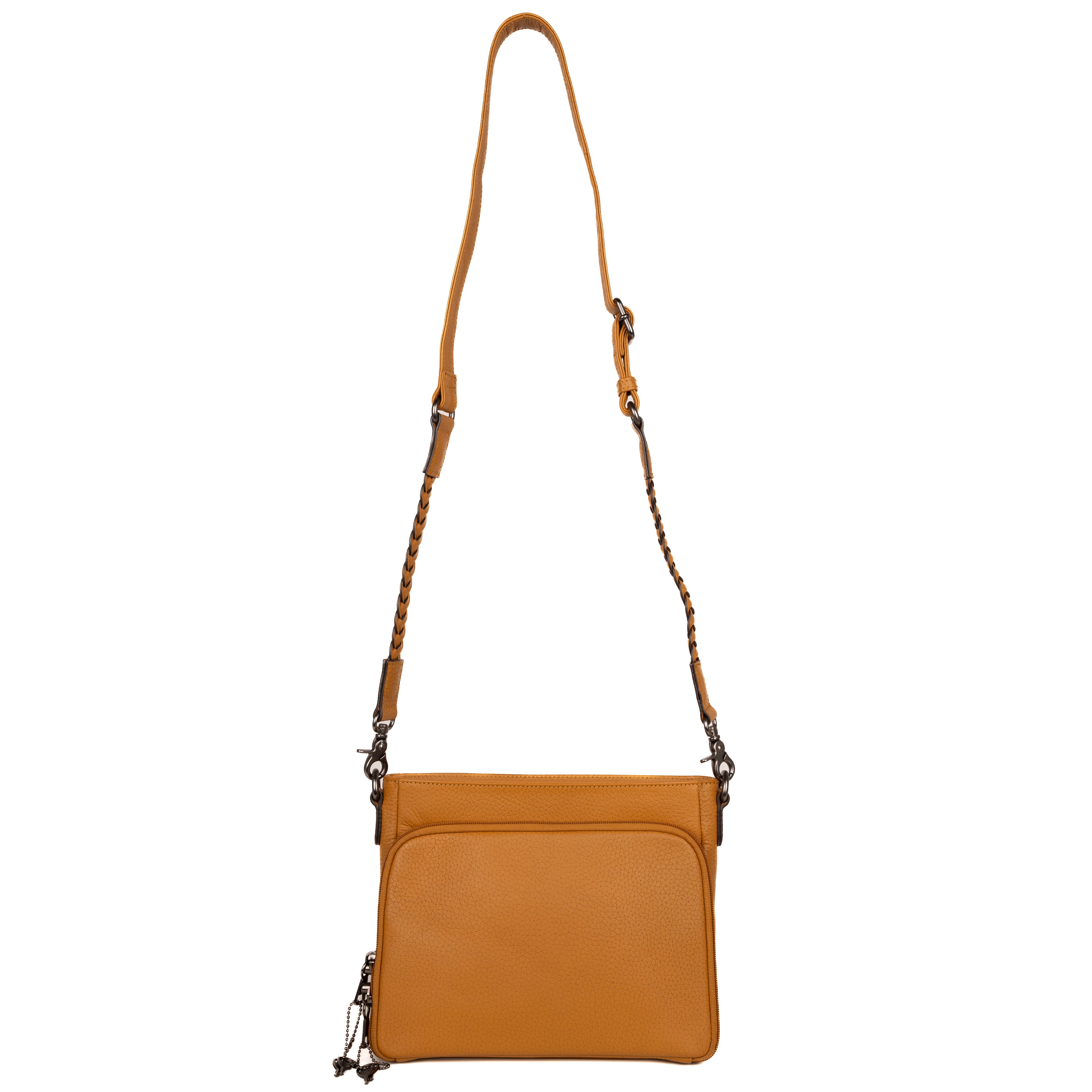 Concealed Carry Leather Crossbody with Organizer