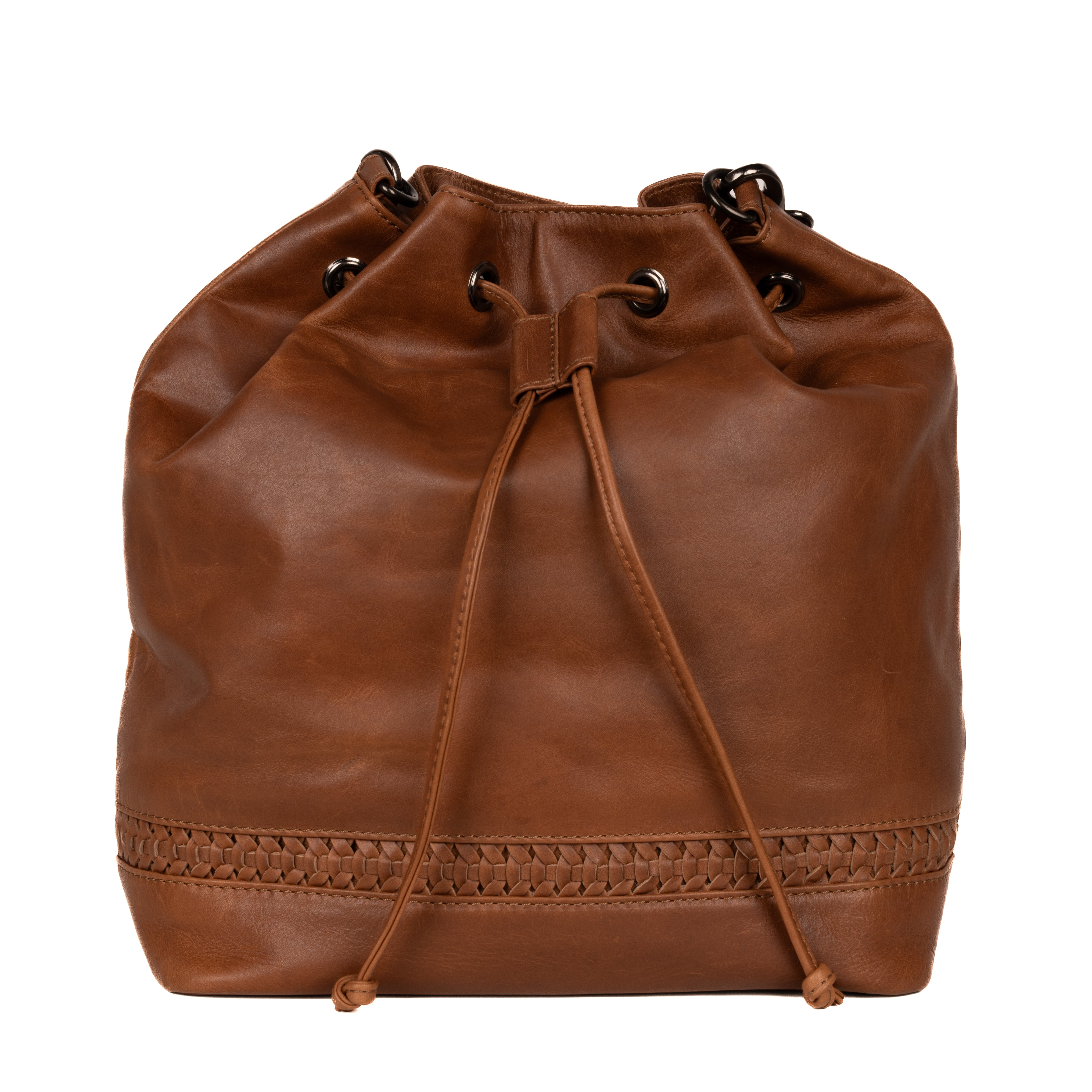 Concealed Carry Full Grain Leather Backpack