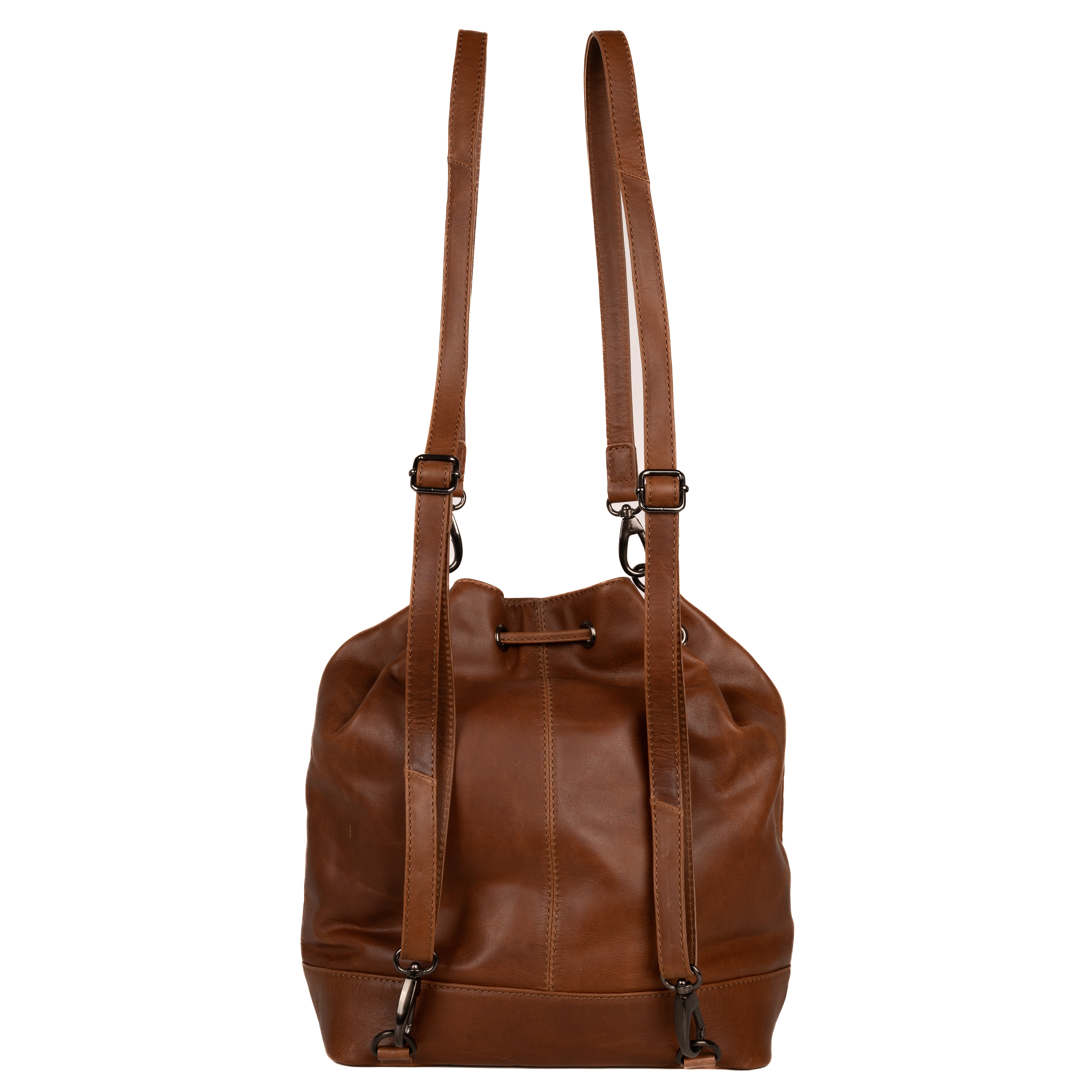 Concealed Carry Full Grain Leather Backpack