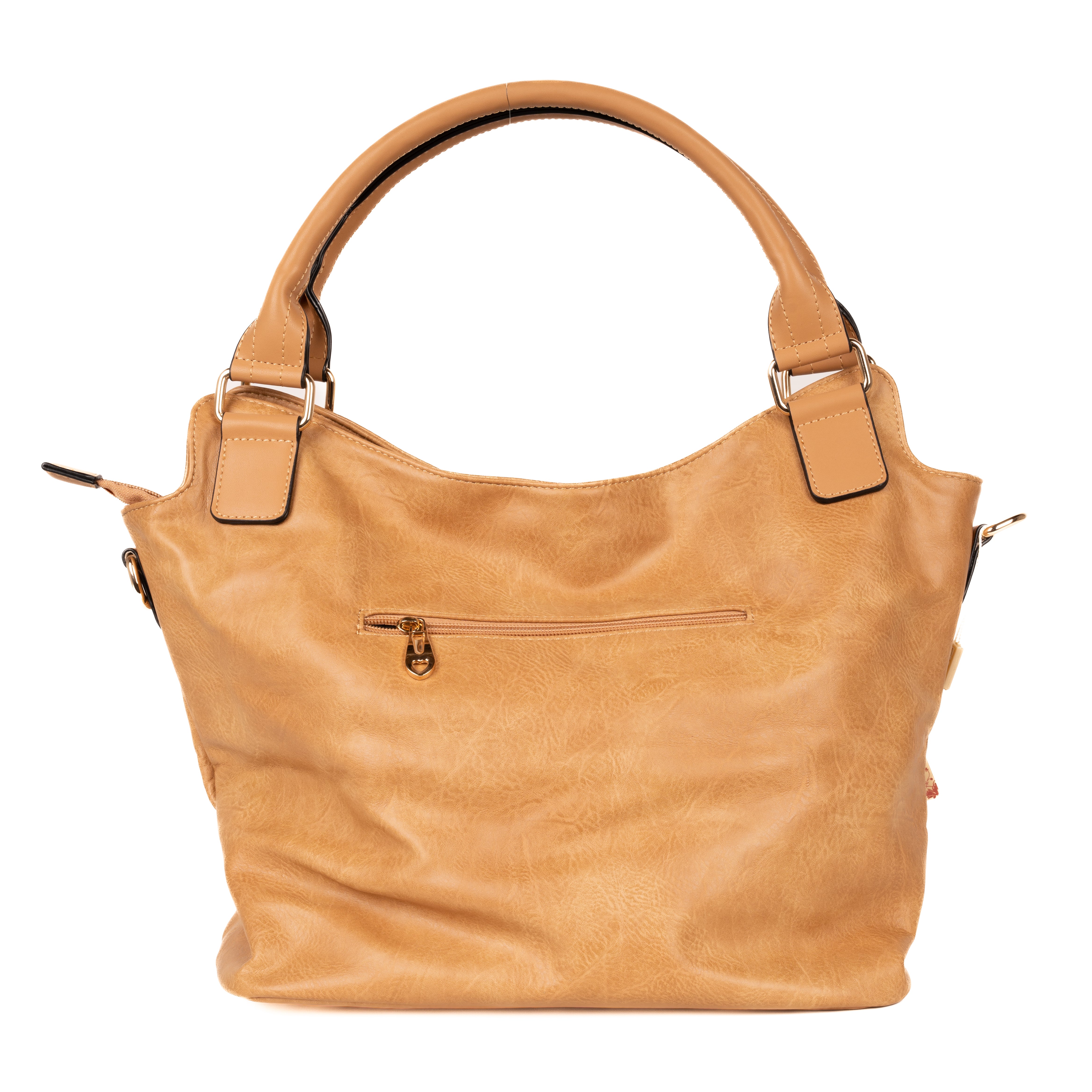 PU Leather Hobo Tote Bag with Adjustable Shoulder Strap by ITSCOSY