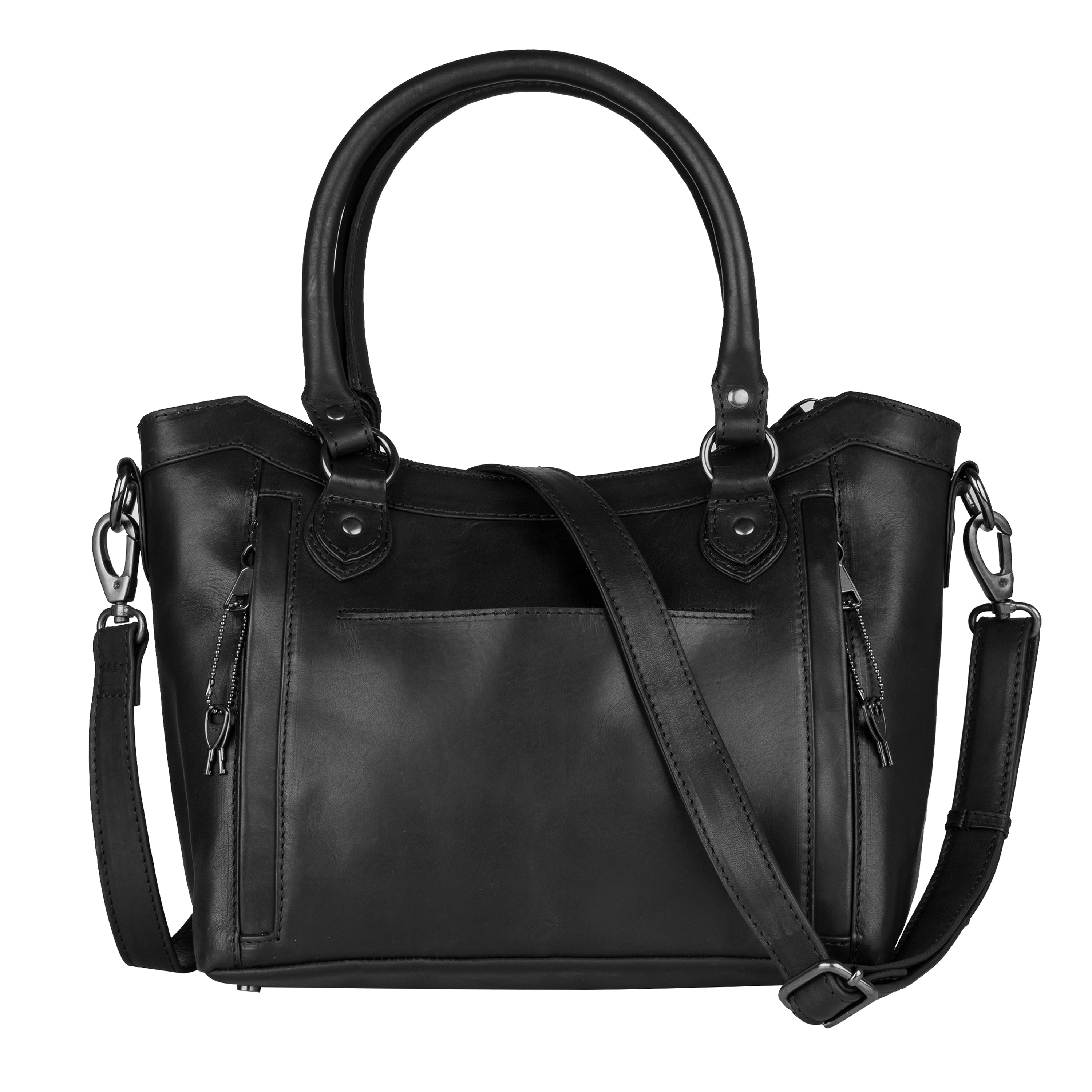 Concealed Carry Sadie Leather Satchel by Lady Conceal - Lady Conceal - designer purses - black designer purse - designer purse brands - designer backpack purse - designer purse sale - womens designer purse sale - designer purses black friday sale - black and white designer purse - black crossbody purse designer - black owned purse designers - woman designer purse - designer purses for women