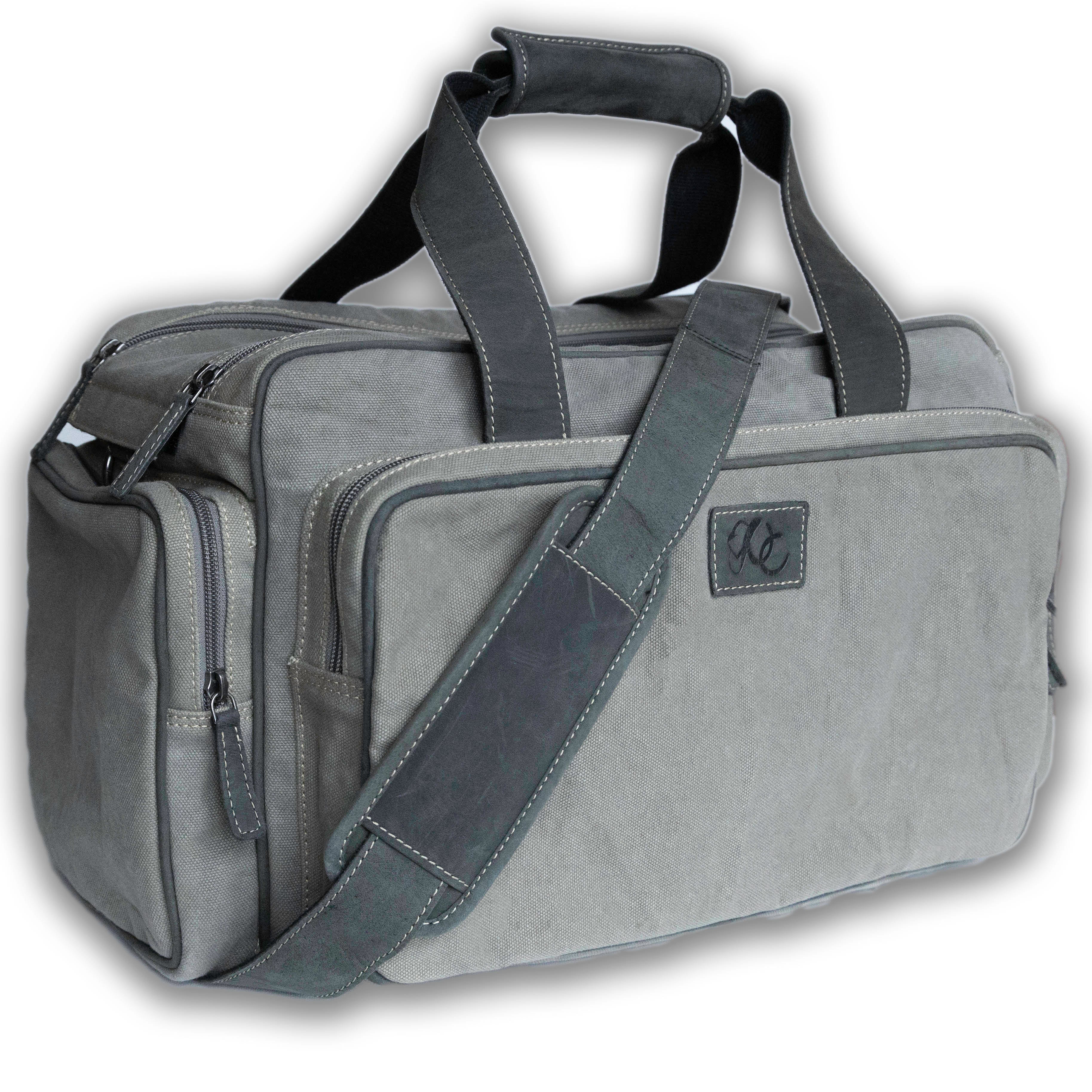 Canvas with Leather Trim Range Bag by UC Leather