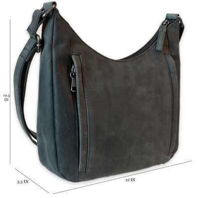 Concealed Carry Hobo Crossbody by UC Leather -  Unique Gun Bag -  Women CCW Purse -  Crossbody Holster  soft leather shoulder bags for women's -  crossbody bags for everyday use -  most popular crossbody bag -  crossbody bags for guns -  crossbody handgun bag -  Unique Hide Purse -  Conceal Carry Western Purse -  Stylish Carry Cheetah Leather Bag -  Bag for Conceal Carrying Women - Gun Bag for Women
