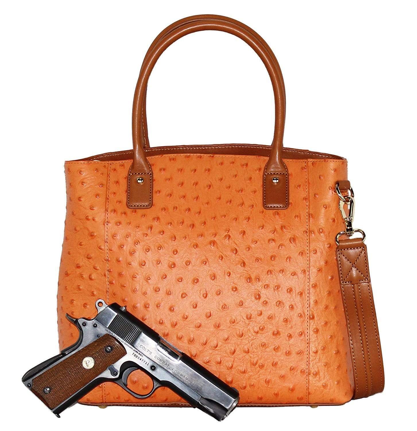 Concealed Carry Ostrich Town Tote by GTM Original