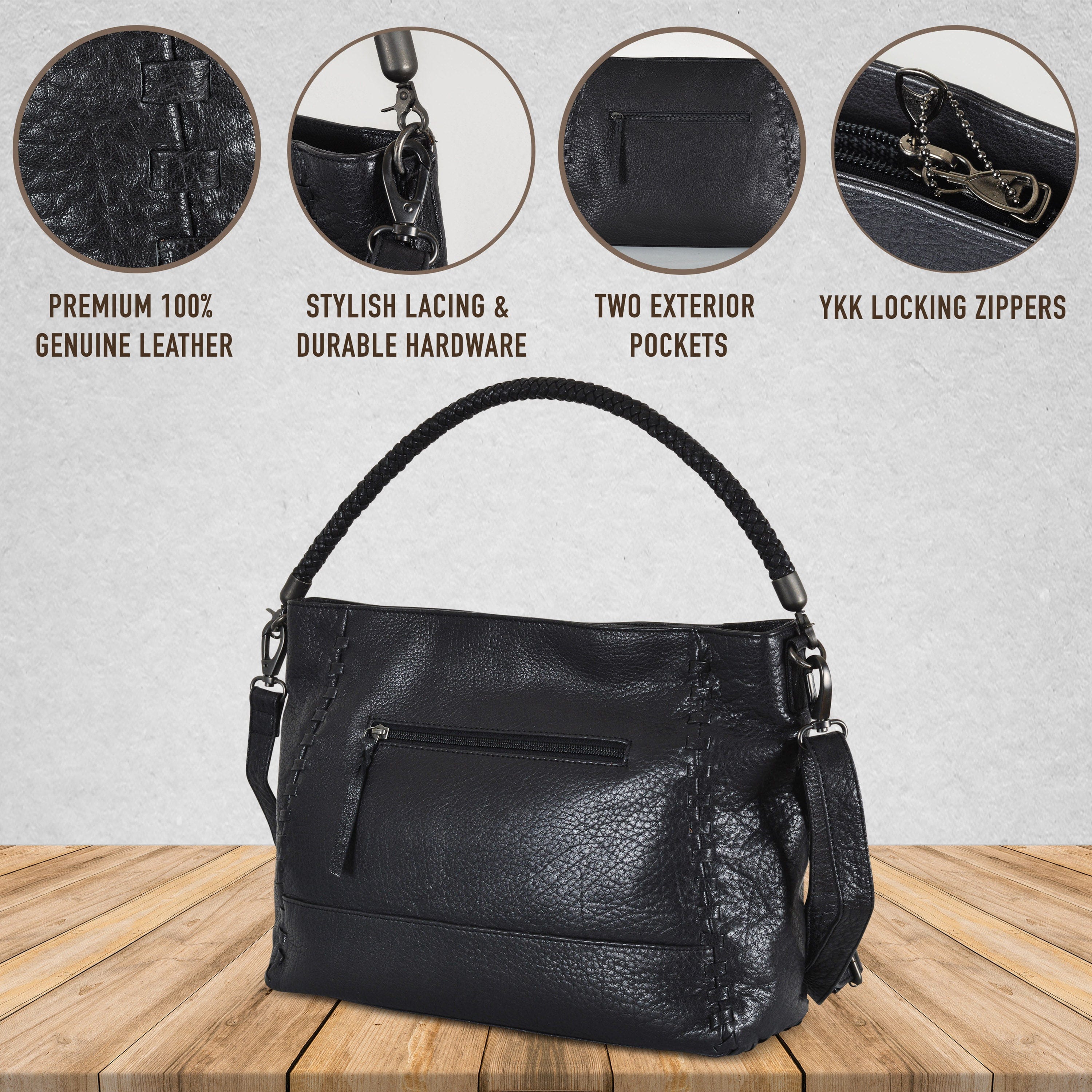 Concealed Carry Lacey Leather Tote -  Lady Conceal -  Designer Luxury Lacey Tote Carry Handbag -  YKK Locking Zippers and Universal Holster -  Unique Hide Handbag Gun and Pistol Bag -  Designer Luxury Lacey Leather Carry Handbag -  carry Handbag for gun carry -  Unique Lacey Tote gun Handbag - 	 concealed carry gun Handbag -  concealed carry gun Handbag with locking zipper -  concealed carry Handbag for woman