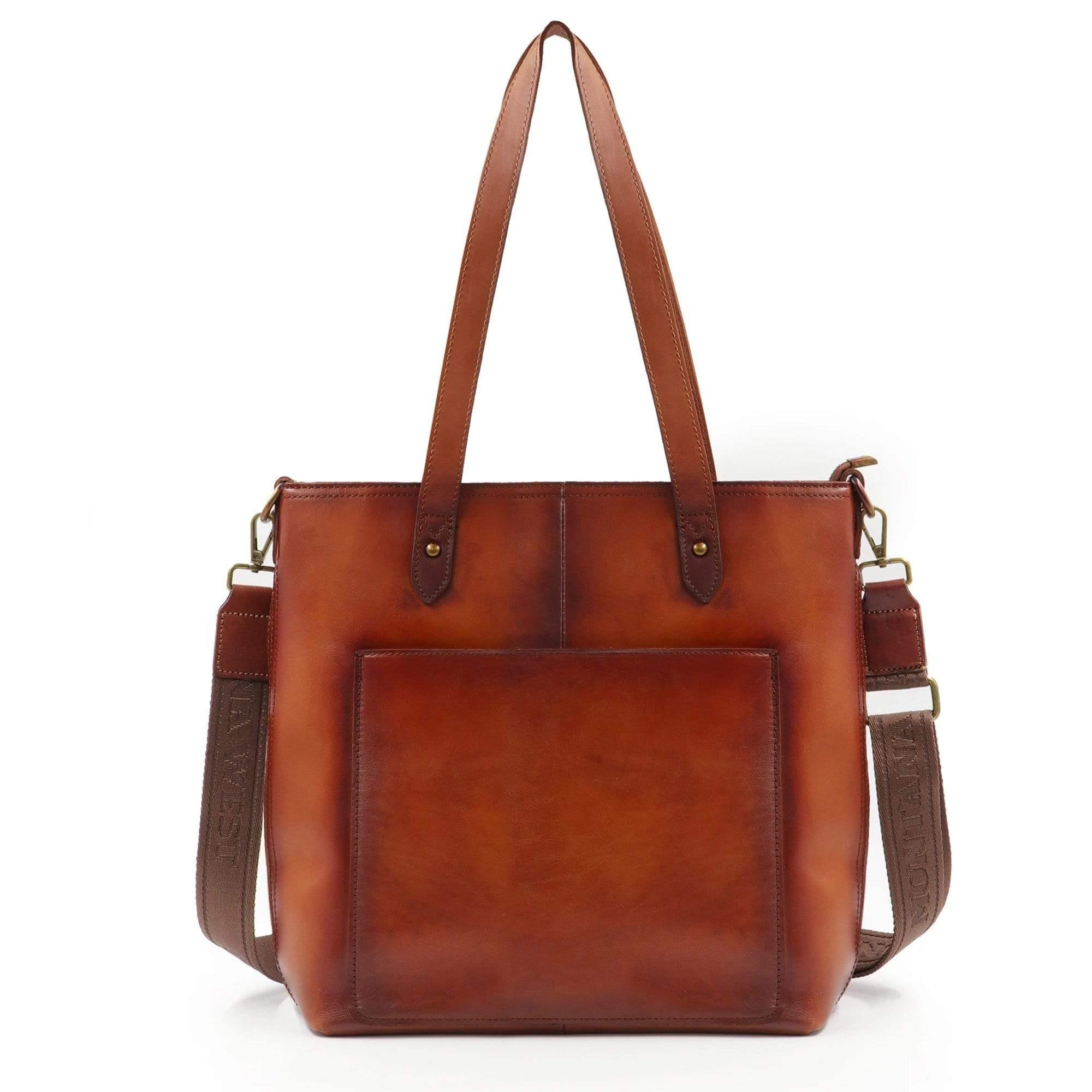 Concealed Carry Purse Coffee Concealed Carry Leather Tote/Crossbody by Montana West