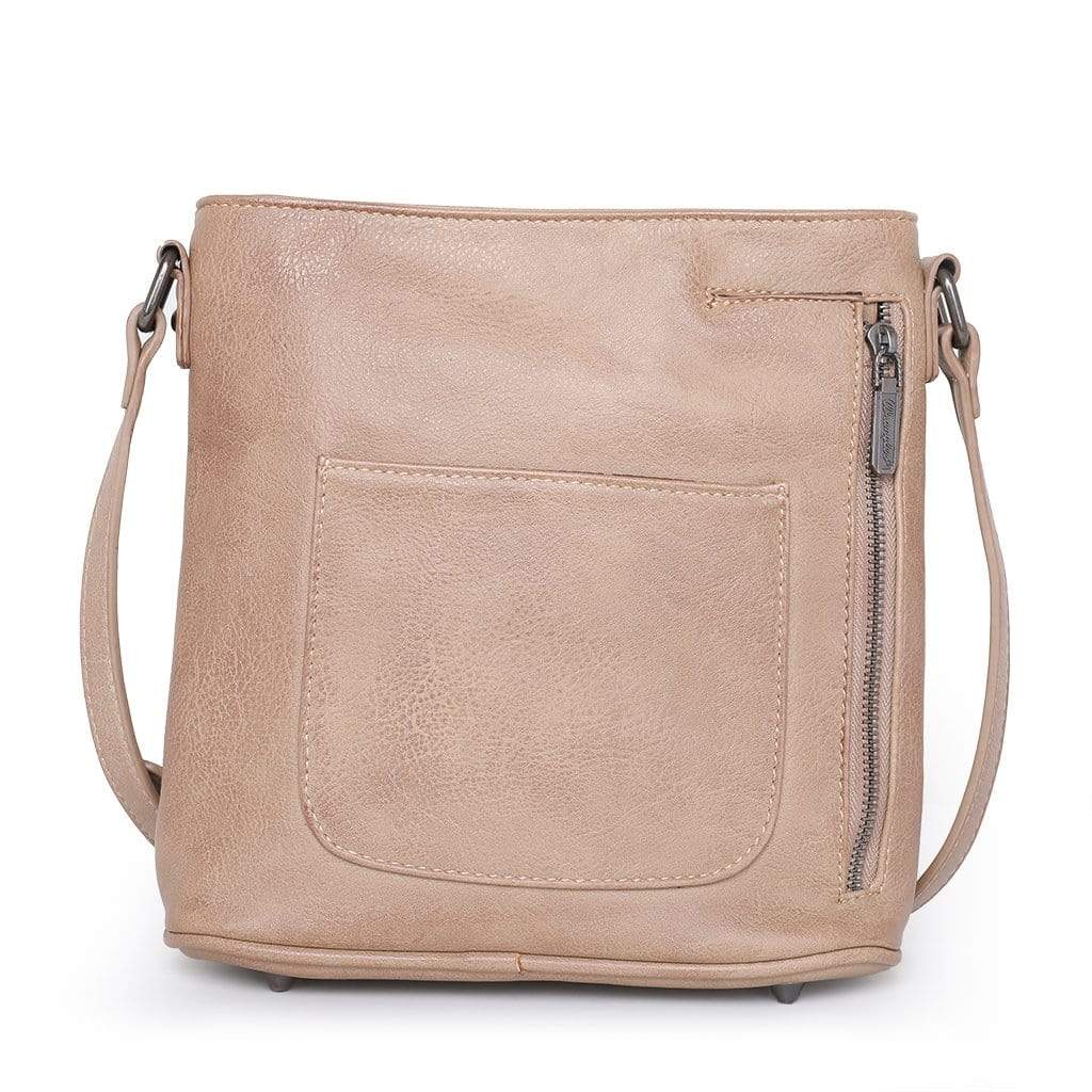 Montana West Concealed Carry Purse Brown Concealed Carry Crossbody Bag by Wrangler/Montana West