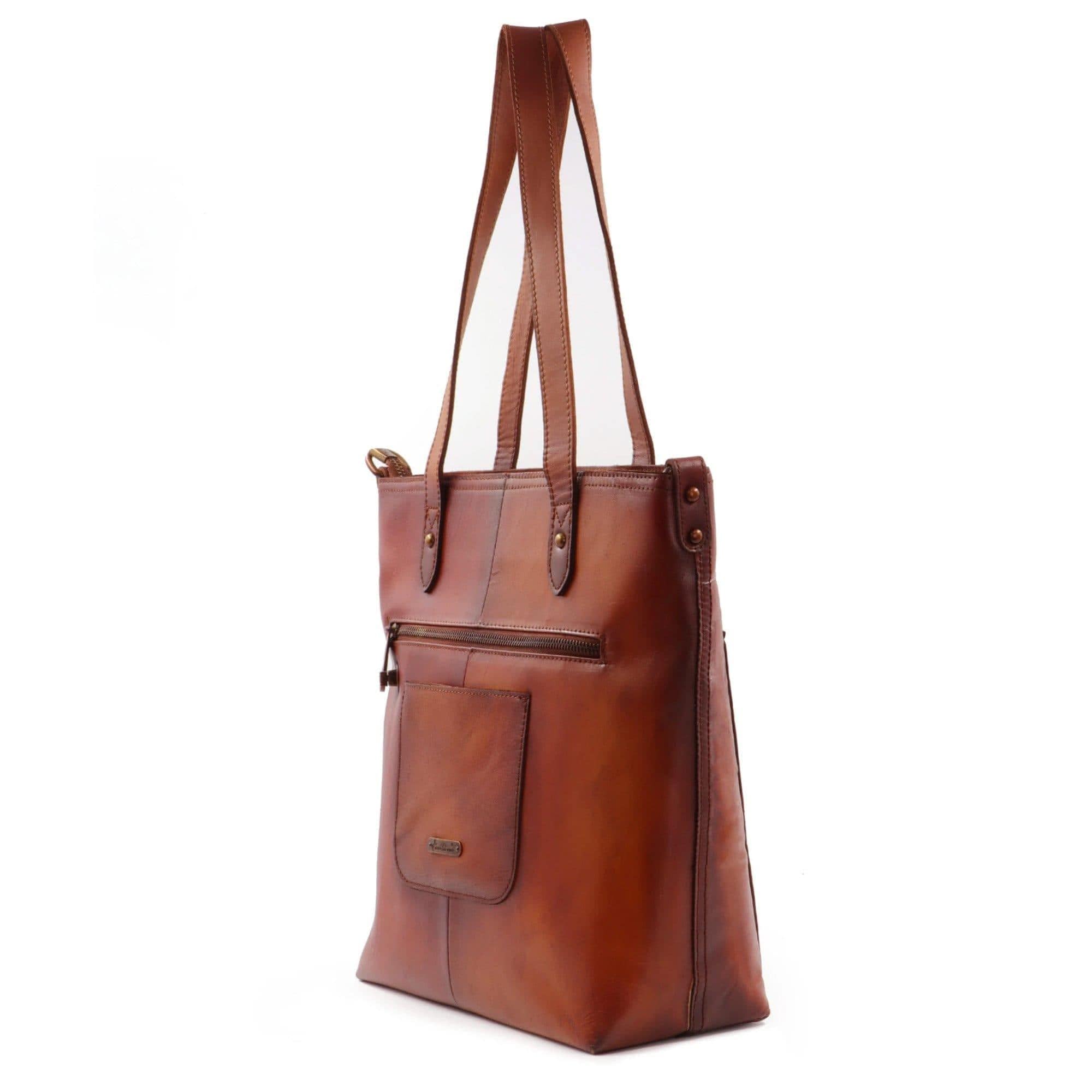 Concealed Carry Purse Coffee Concealed Carry Leather Tote/Crossbody by Montana West