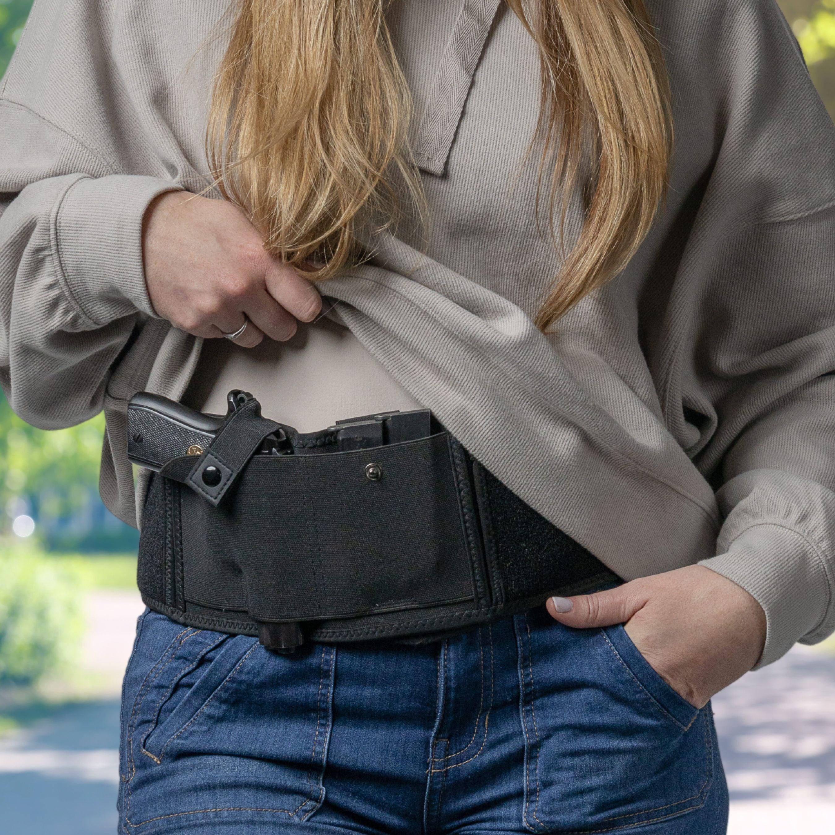 Unisex Neoprene Belly Band for Concealed Carry -  Lady Conceal -  Holsters -  Leather Belly Band pistol bag -  Tactical womans purse for pistol -  Concealed Belly Band -  most popular crossbody bag -  crossbody handgun bag -  crossbody bags for everyday use -  Lady Conceal -  Unique Hide Purse -  Locking YKK Purse -  Fanny Pack for Gun and Pistol -  Easy CCW -  Fast Draw Bag -  Secure Gun Bag