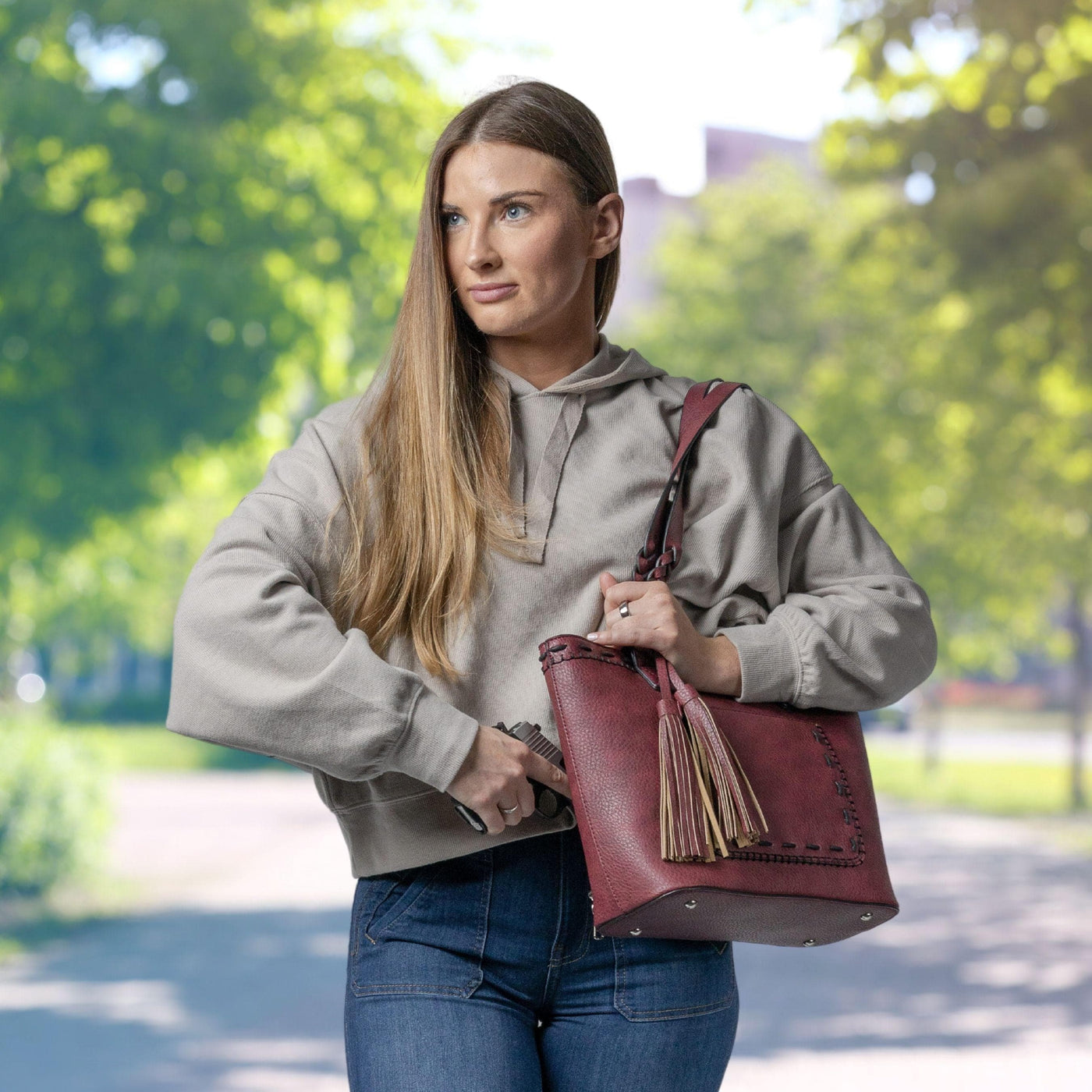 Sadie Leather Satchel | Concealed Carry Purses for Women –  www.itsinthebagboutique.com