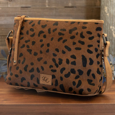 Concealed Carry Jeri Cheetah Crossbody by UC Leather -  Unique Gun Bag -  Women CCW Purse -  Crossbody Holster  soft leather shoulder bags for women's -  crossbody bags for everyday use -  most popular crossbody bag -  crossbody bags for guns -  crossbody handgun bag -  Unique Hide Purse -  Conceal Carry Western Purse -  Stylish Carry Cheetah Leather Bag -  Bag for Conceal Carrying Women - Gun Bag for Women