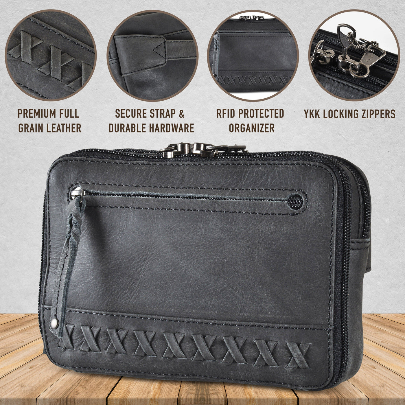 Concealed Carry Kailey Leather Purse Pack - Lady Conceal - Concealed Carry Purse - Lady ConcealConcealed Carry Kailey Leather Purse Pack -  Lady Conceal -  Concealed Carry Purse -  most popular crossbody bag -  crossbody handgun bag -  crossbody bags for everyday use -  Lady Conceal -  Unique Hide Purse -  Locking YKK Purse -  Fanny Pack for Gun and Pistol -  Easy CCW -  Fast Draw Bag -  Secure Gun Bag