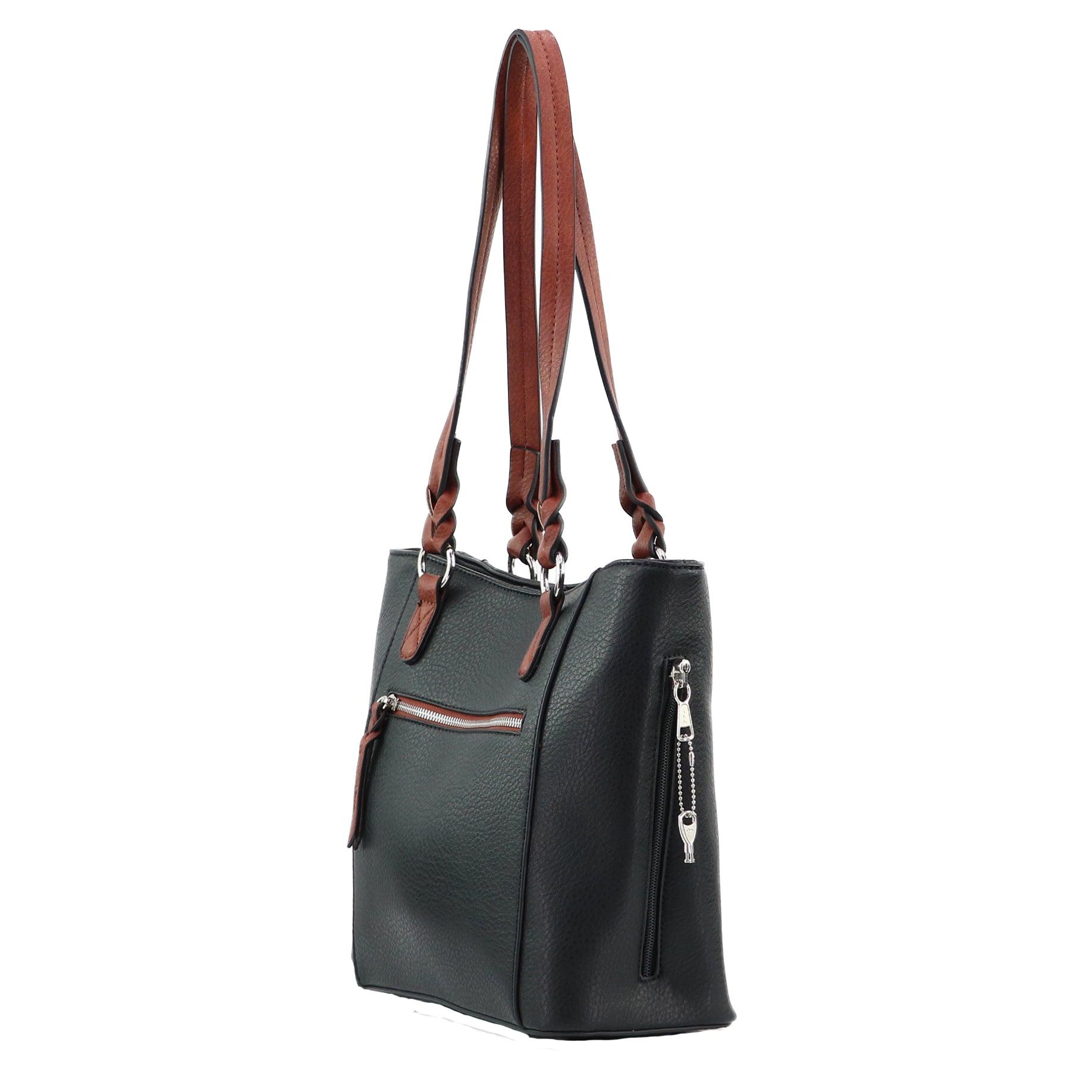 Concealed Carry Grace Tote -  Lady Conceal -  Women conceal carry purse for pistol -  Designer Luxury Tote Carry Handbag -  YKK Locking Zippers and Universal Holster - Easy Concealed Carry - Quick Gun Draw - Safe Gun Bag -  Designer Luxury Conceal Carry Handbag -  carry Handbag for gun carry - concealed carry gun Handbag with locking zipper -  concealed carry Handbag for woman