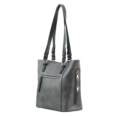 Concealed Carry Grace Tote -  Lady Conceal -  Women conceal carry purse for pistol -  Designer Luxury Tote Carry Handbag -  YKK Locking Zippers and Universal Holster - Easy Concealed Carry - Quick Gun Draw - Safe Gun Bag -  Designer Luxury Conceal Carry Handbag -  carry Handbag for gun carry - concealed carry gun Handbag with locking zipper -  concealed carry Handbag for woman
