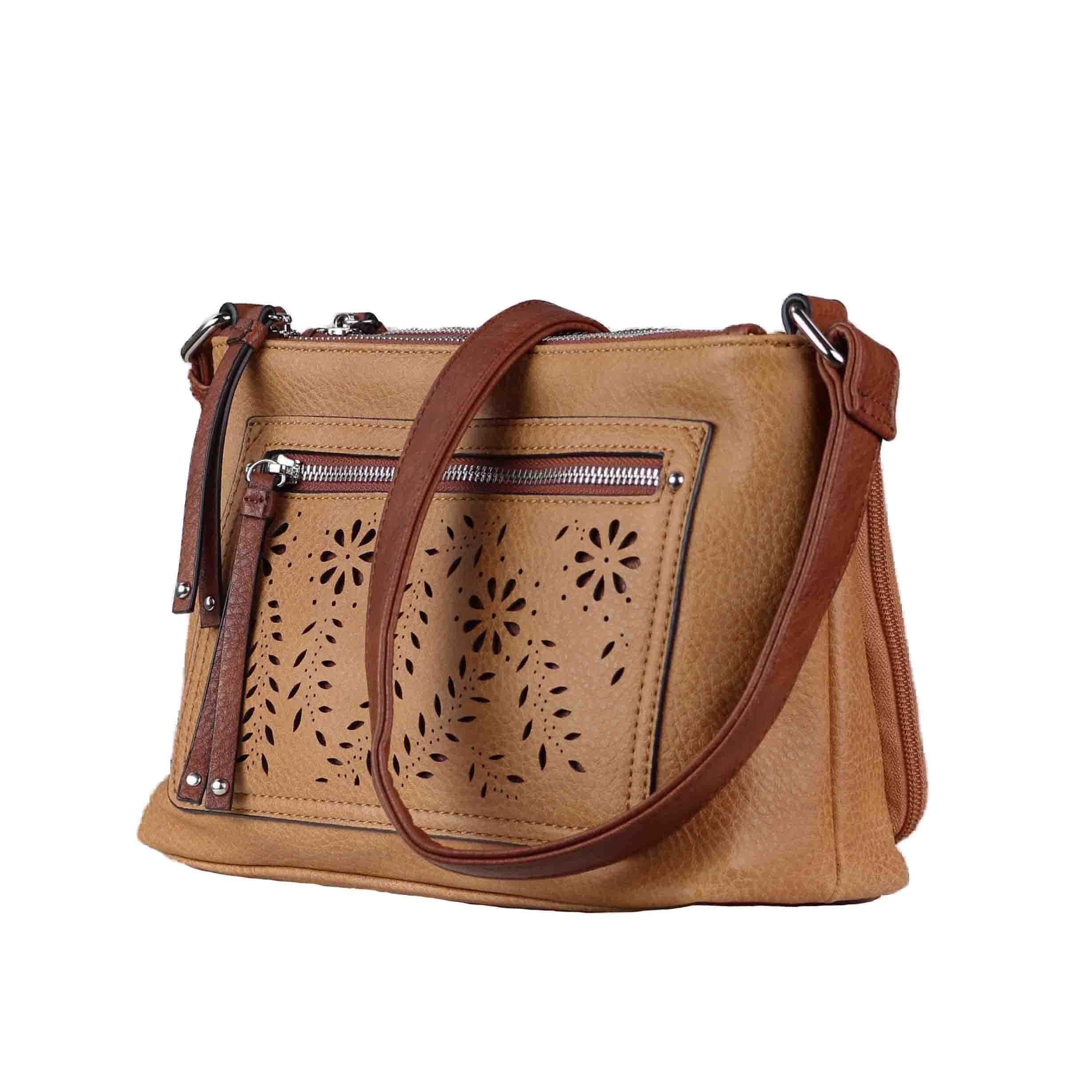 Concealed Carry Hailey Crossbody -  Lady Conceal -  soft leather shoulder bags for women's -  crossbody bags for everyday use -  most popular crossbody bag -  crossbody bags for guns -  crossbody handgun bag -  Unique Hide Purse -  Conceal Carry Western Purse -  Stylish Carry Evelyn Leather Bag -  Bag for Conceal Carrying Women - -  Gun Bag for Women