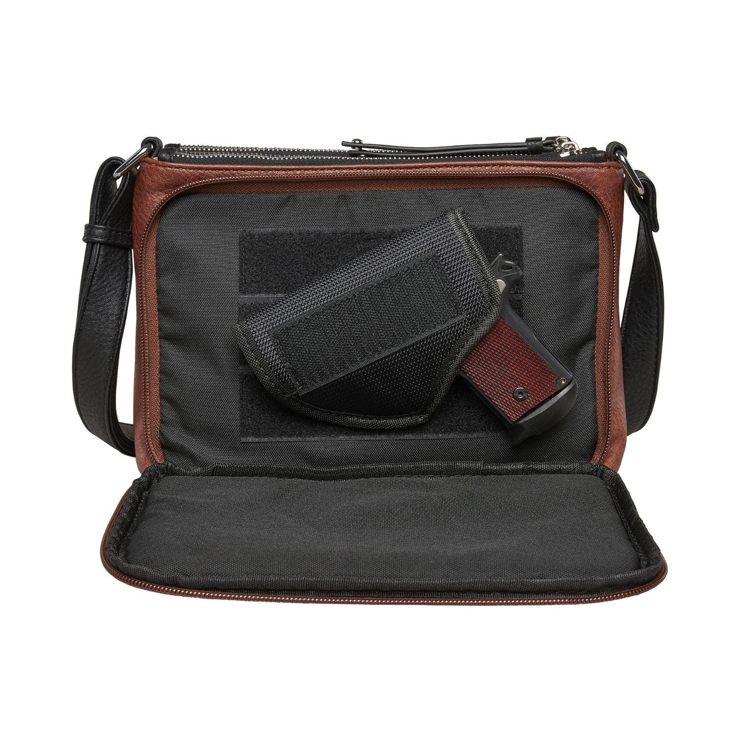 Concealed Carry Hailey Crossbody -  Lady Conceal -  soft leather shoulder bags for women's -  crossbody bags for everyday use -  most popular crossbody bag -  crossbody bags for guns -  crossbody handgun bag -  Unique Hide Purse -  Conceal Carry Western Purse -  Stylish Carry Evelyn Leather Bag -  Bag for Conceal Carrying Women - -  Gun Bag for Women