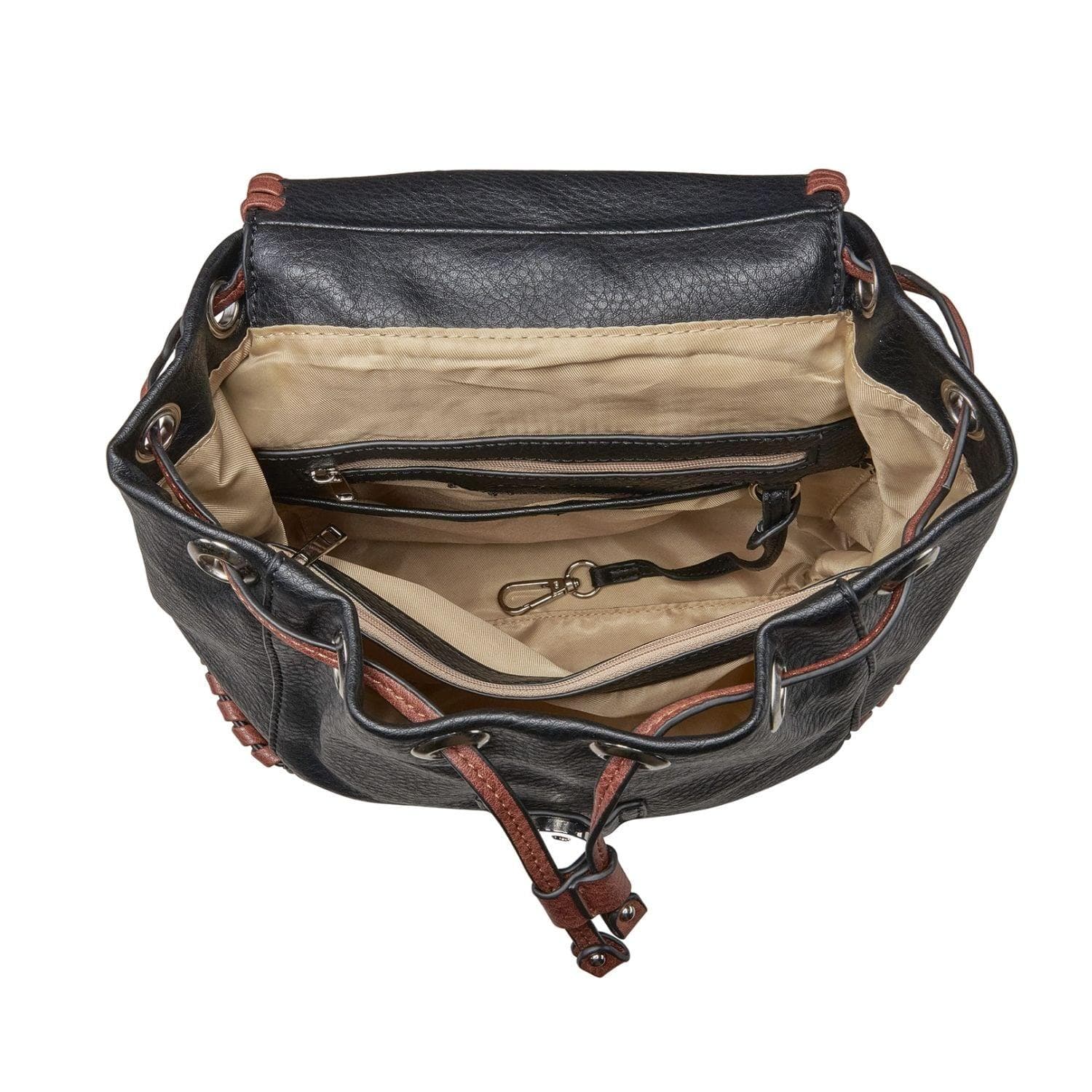 Concealed Carry Madelyn Backpack -  Lady Conceal Bags -  Lady Conceal -  Backpack with Universal Holster -  Locking YKK -  Backpack for Conceal Carry -  best gun carry backpack -  Pistol and Firearm Bag -  Western Hide Backpack -  Boho Stylish Backpack for Women -  Universal Holster Bag -  Women's Concealed Carry Bagpack -  premium leather backpack 