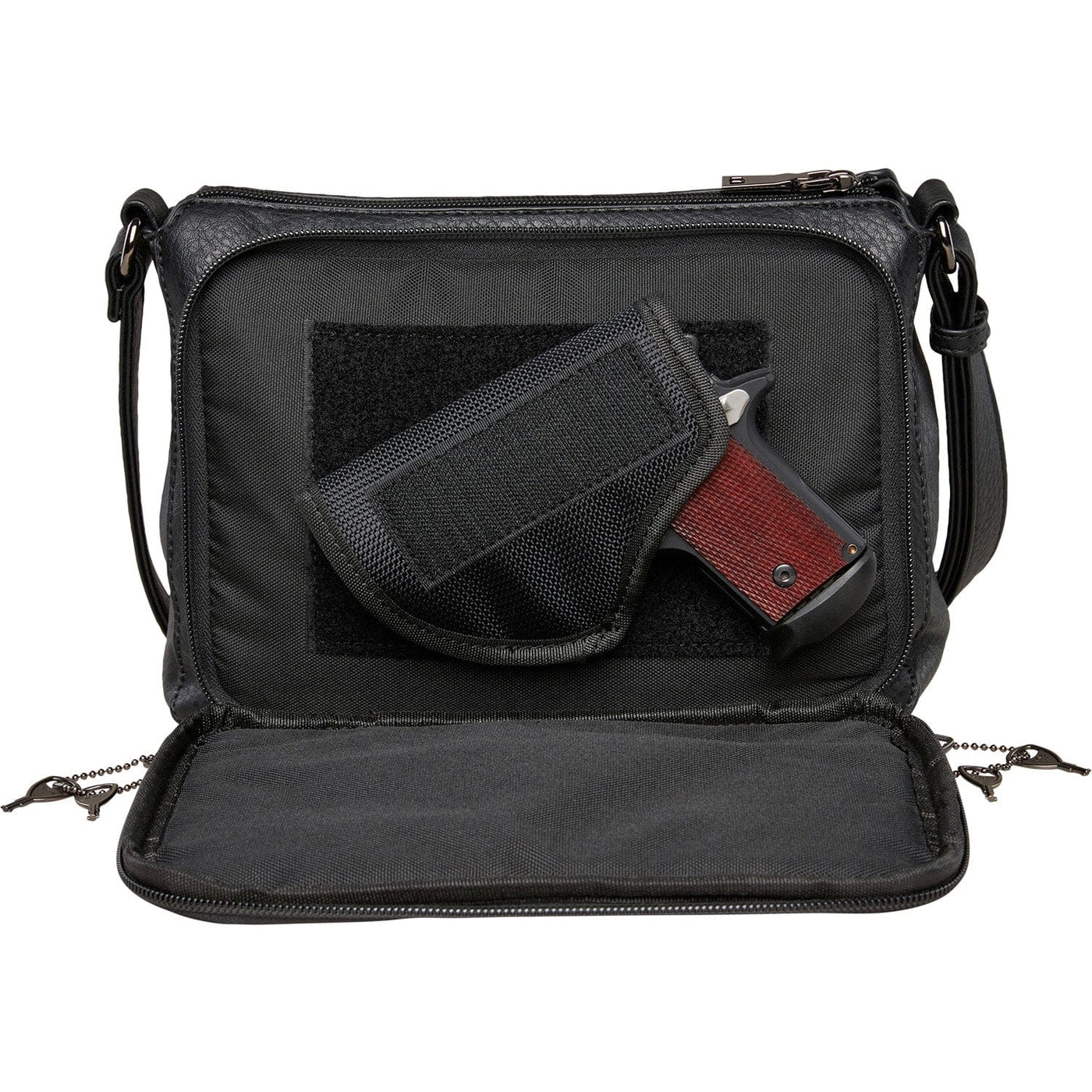 Concealed Carry Kinsley Crossbody Wallet-  YKK Locking Zippered Bag -  Easy Conceal Carry - CCW Purse for Women -  concealed carry Handbag for woman - Crossbody with RFID Slim Wallet - CCW Bag for Pistol - Fast and Easy Draw Bag