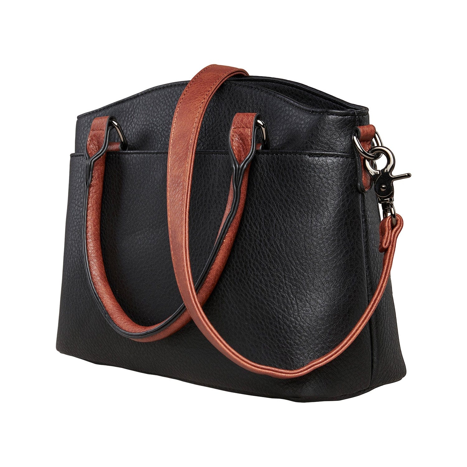 Concealed Carry Carly Satchel by Lady Conceal - YKK Locking Zippers - designer concealed carry purse - Glock 19 purse - conceal and cary purse for women - Locking Conceal and Carry Purse with Universal Holster for Handguns - Unique Hidden Gun and Pistol Bag