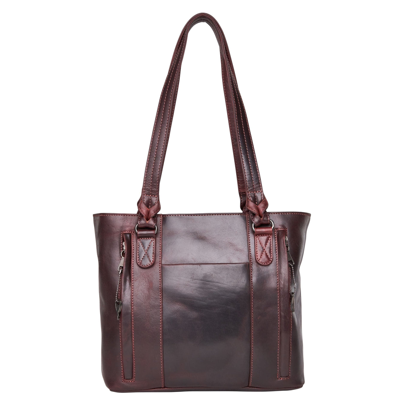 Lady Conceal Peyton Leather Concealed Carry Tote Bag