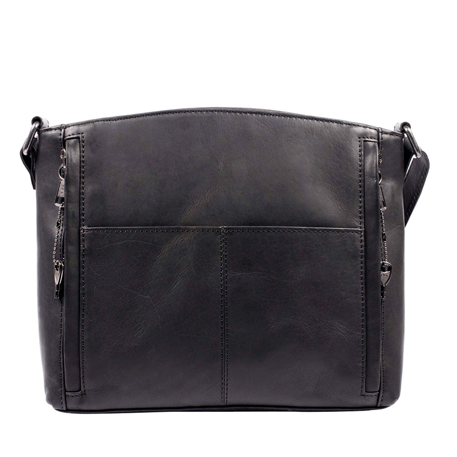 Concealed Carry Brynn Arched Leather Crossbody -  Lady Conceal -  Concealed Carry Purse - conceal and carry purse for women - tactical pistol bag - Locking Conceal and Carry Purse with Universal Holster for Handguns - Unique Hide Crossbody Gun and Pistol Bag