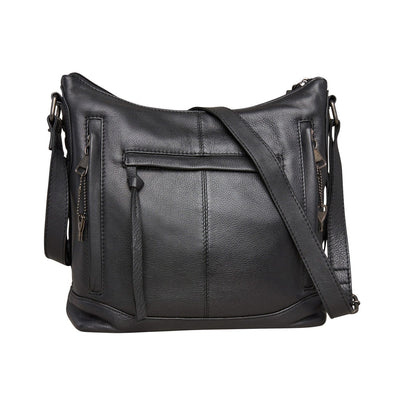 Black Leather Purse | Concealed Carry Crossbody Purse for Women – Lady ...
