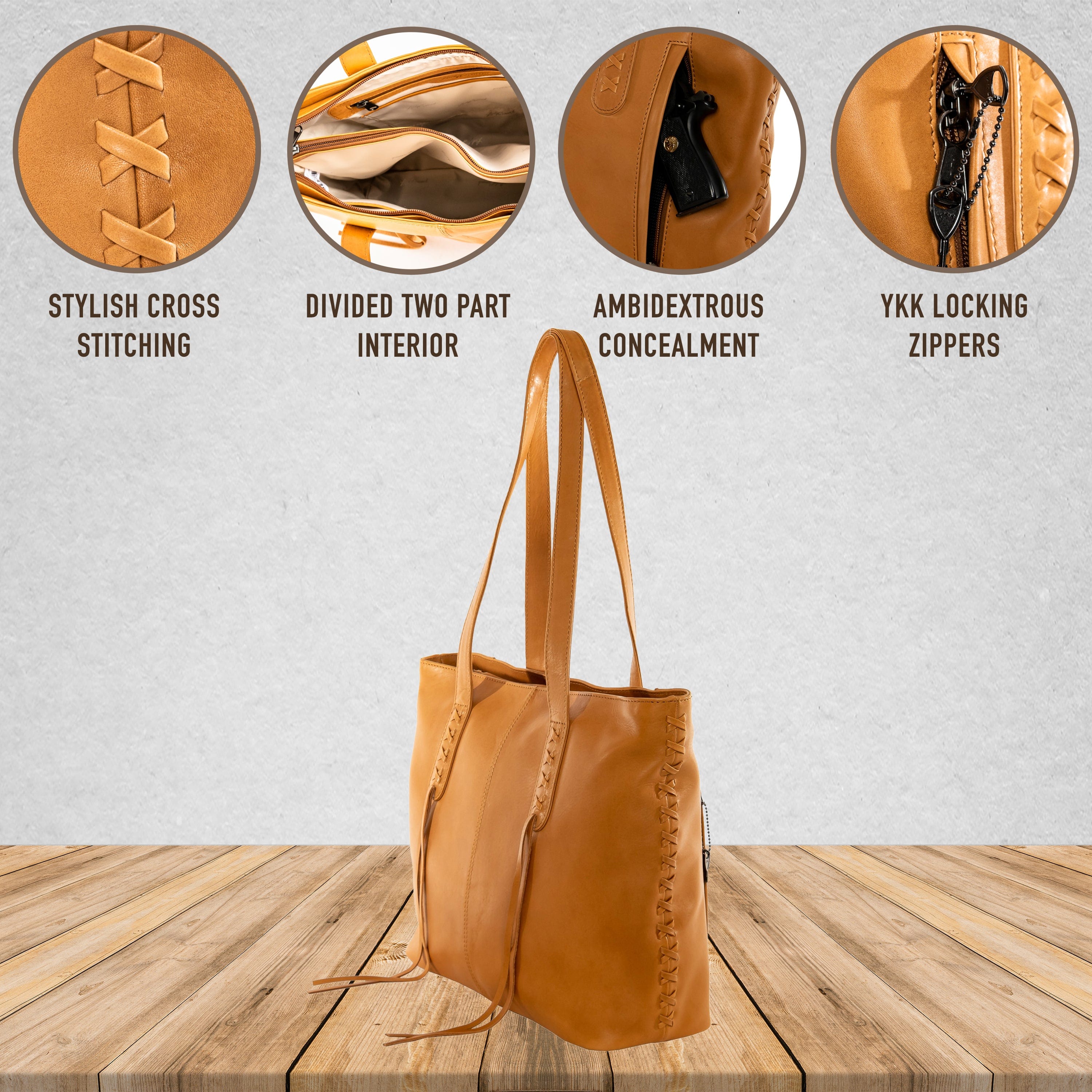 Concealed Carry Reagan Medium Leather Tote -  Lady Conceal -  Concealed Carry Purse -  Designer Luxury Leather Carry Handbag -  carry Handbag for gun carry -  Unique Tote gun Handbag -  designer backpack purse -  designer purse sale -  designer purse sales -  womens designer purse sale -  Reagan Medium Leather Tote -  designer lady purse concealed carry gun Handbag -   concealed carry Handbag for woman-  Easy Conceal Carry and Draw Purse -